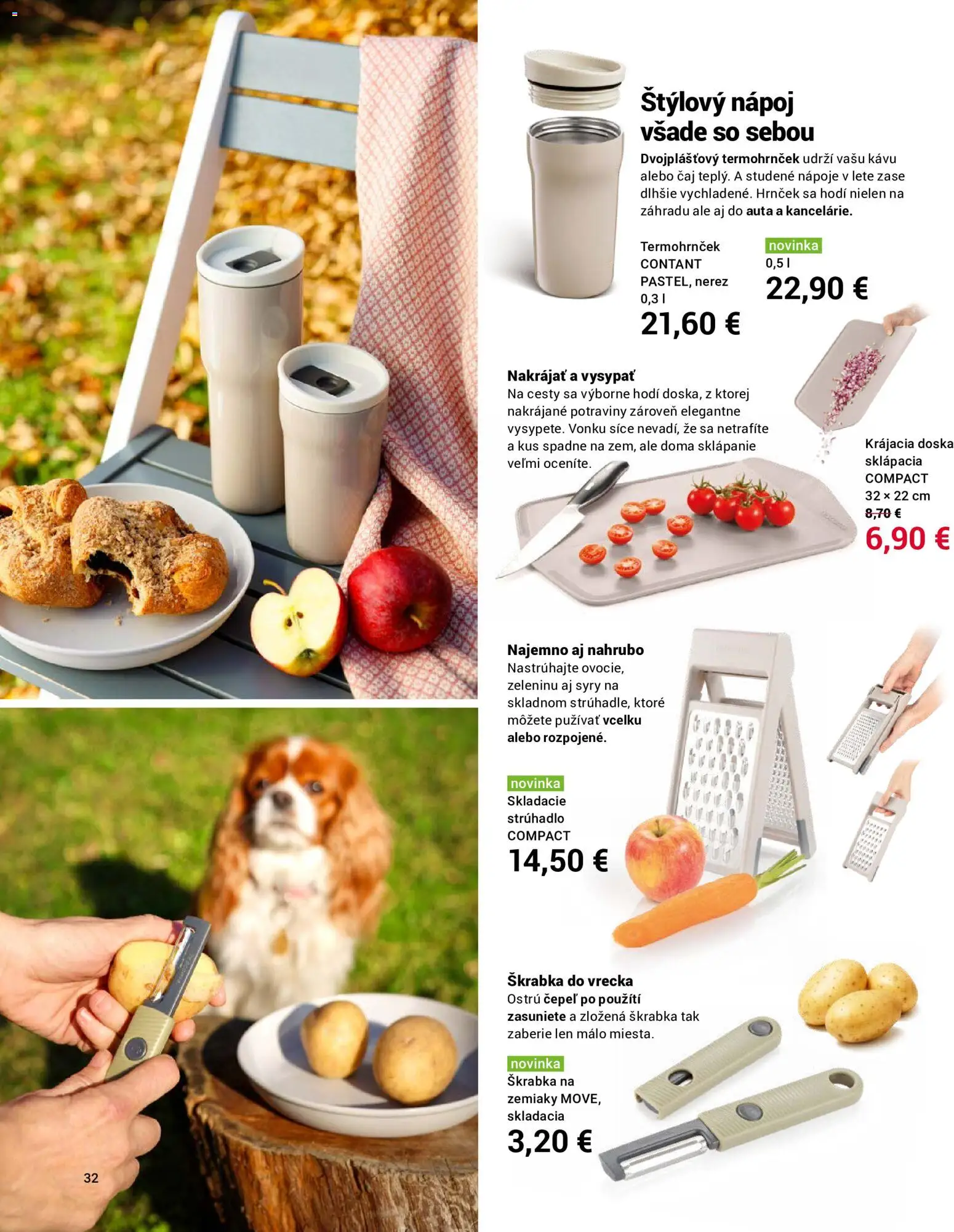 Nové TESCOMA akcie – leták je platný od 01.06.2026 | Strana: 32 | Produkty: Strúhadlo, Čaj, Zemiaky