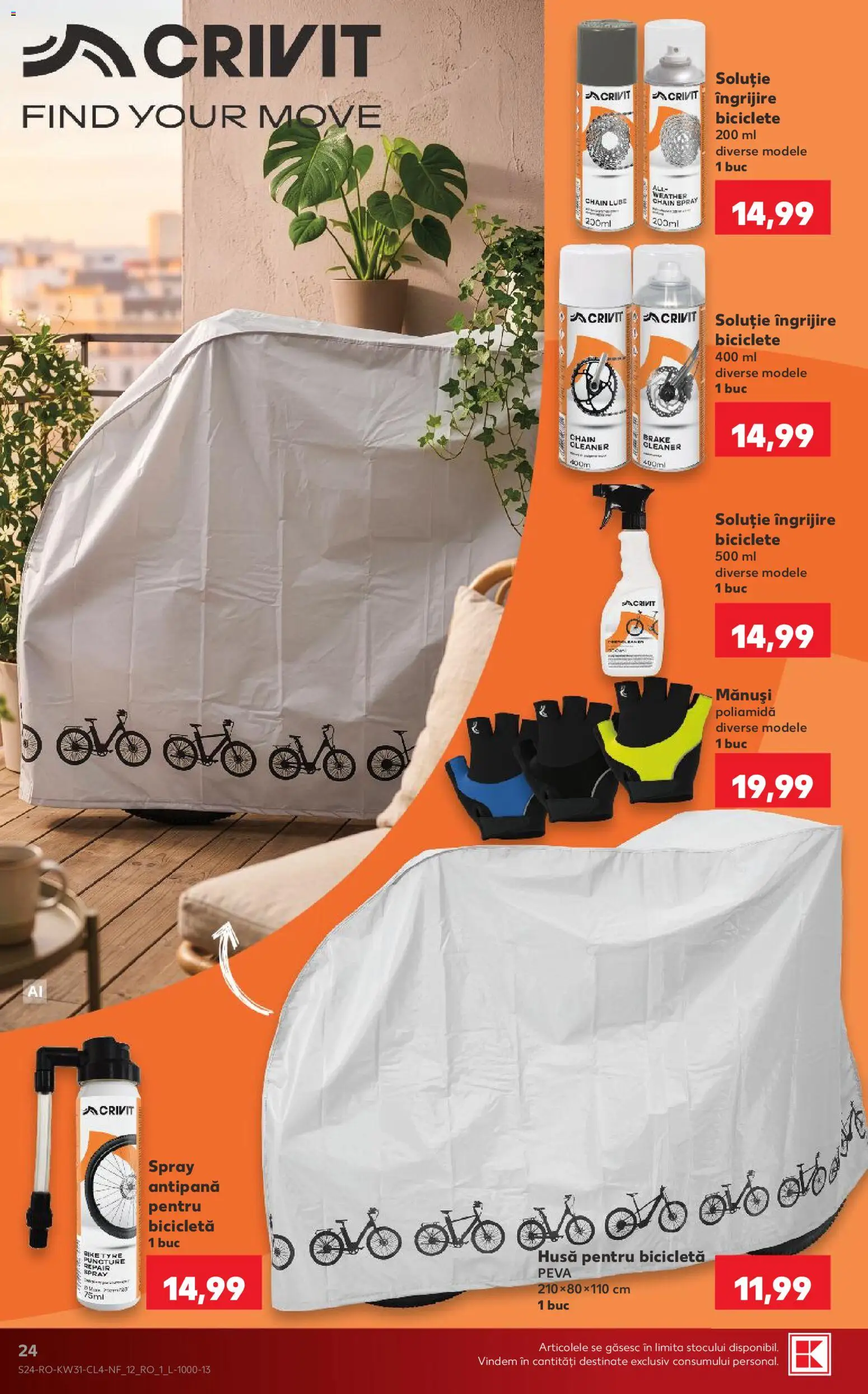Noul catalog Kaufland – valabil de la 29.07.2026 | Pagină: 24 | Produse: Mănuși, Dana kuşbaşı