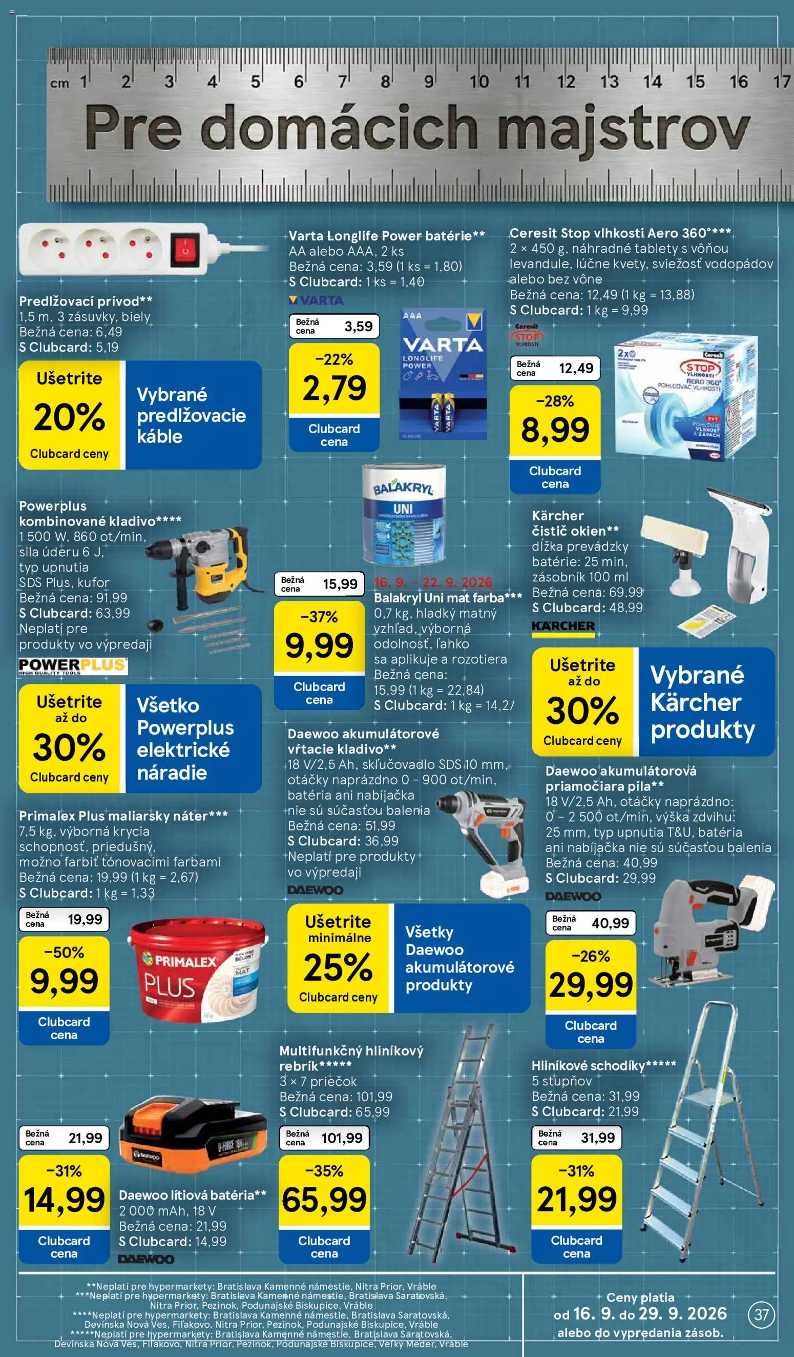 Nové Tesco akcie – leták je platný od 16.09.2026 | Strana: 37