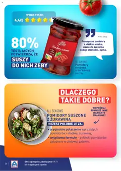 Pogląd oferty "ALL SEASONS Pomidory suszone z żurawiną, Pomidory suszone z żurawiną w oleju z ziołami" - ważna od 04.11.2024 | Strona: 26