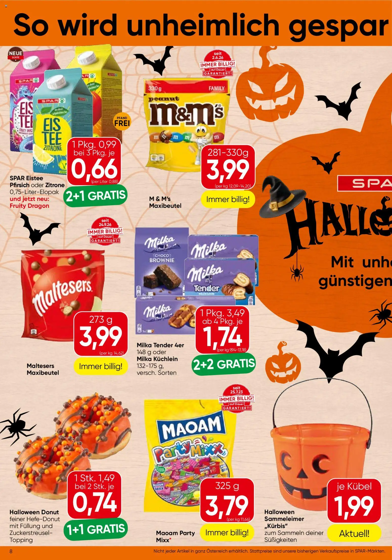 Spar Flugblatt gültig ab 22.10.2026 | Seite: 8