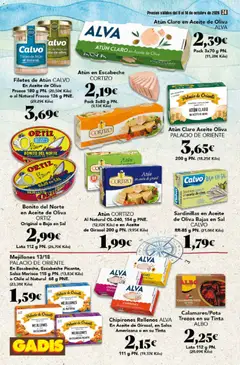 Vista previa Gadis - folleto válido desde el 08/10/2026 | Página: 24 | Productos: Sardinillas, Aceite, Sal, Atún claro