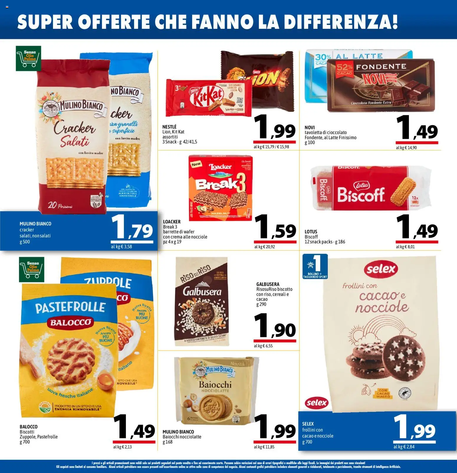 Volantino A&O del 17/09/2026 | Pagina: 10 | Prodotti: Cereali, Cracker, Cacao, Tavoletta