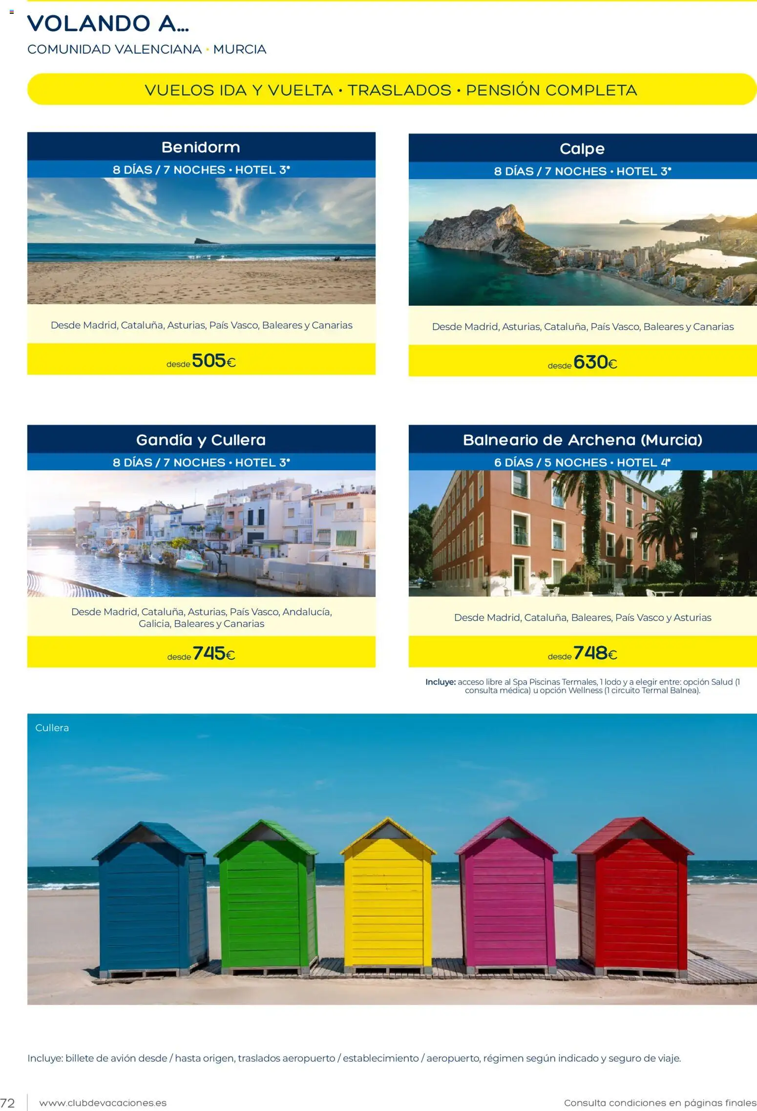 Viajes El Corte Inglés Club de Vacaciones │ válido desde el 01.02.2026 | Página: 72