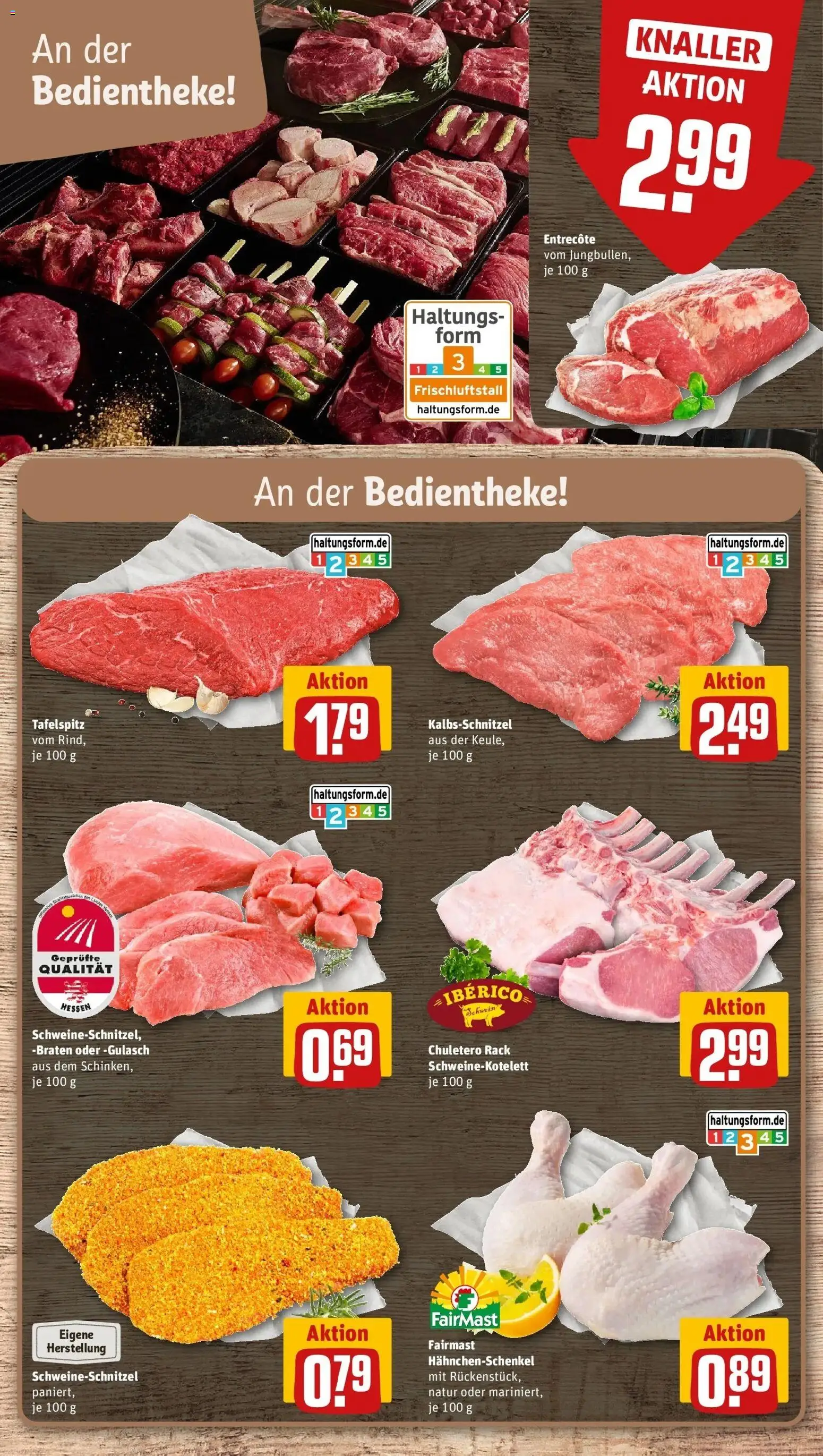 Rewe Prospekt Flieden – gültig ab 27.07.2026 | Seite: 8 | Produkte: Tafelspitz, Hahnchenschenkel, Entrecote, Gulasch