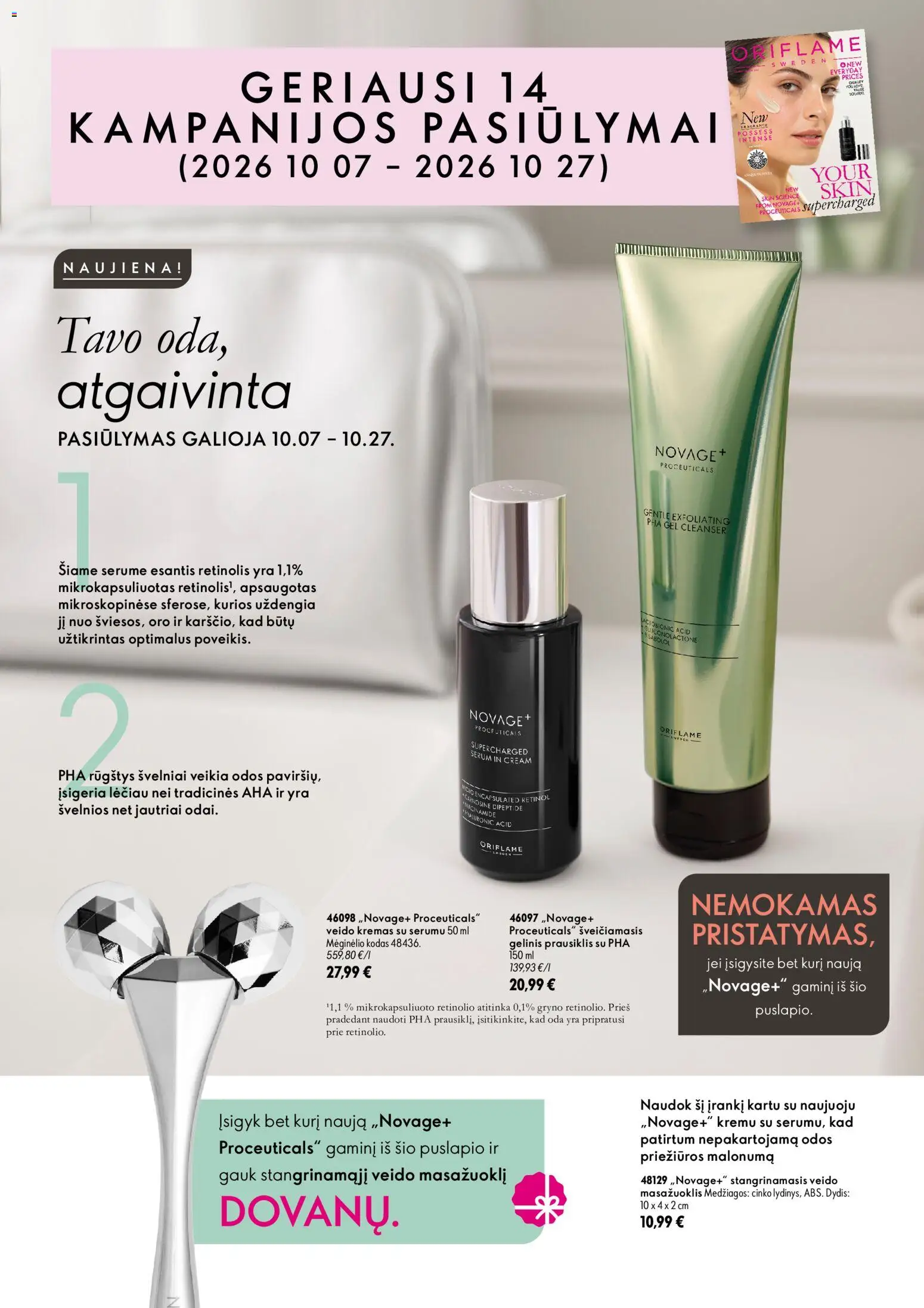Oriflame akcijos nuo 2026.10.07 | Puslapis: 1 | Prekių: Kremas, Prausiklis