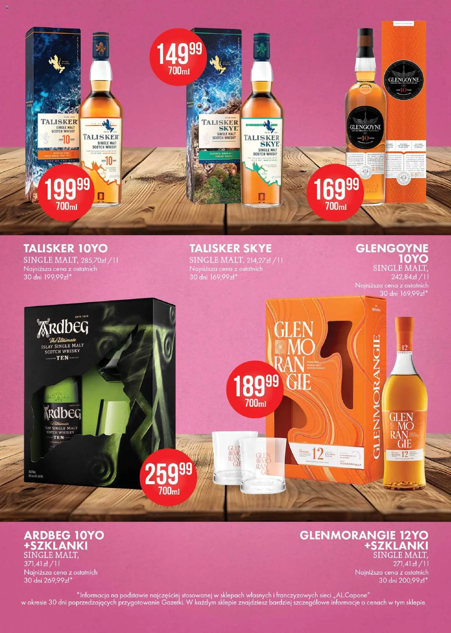 Al.Capone gazetka od 08.06.2026 | Strona: 5 | Produkty: Szklanki, Whisky