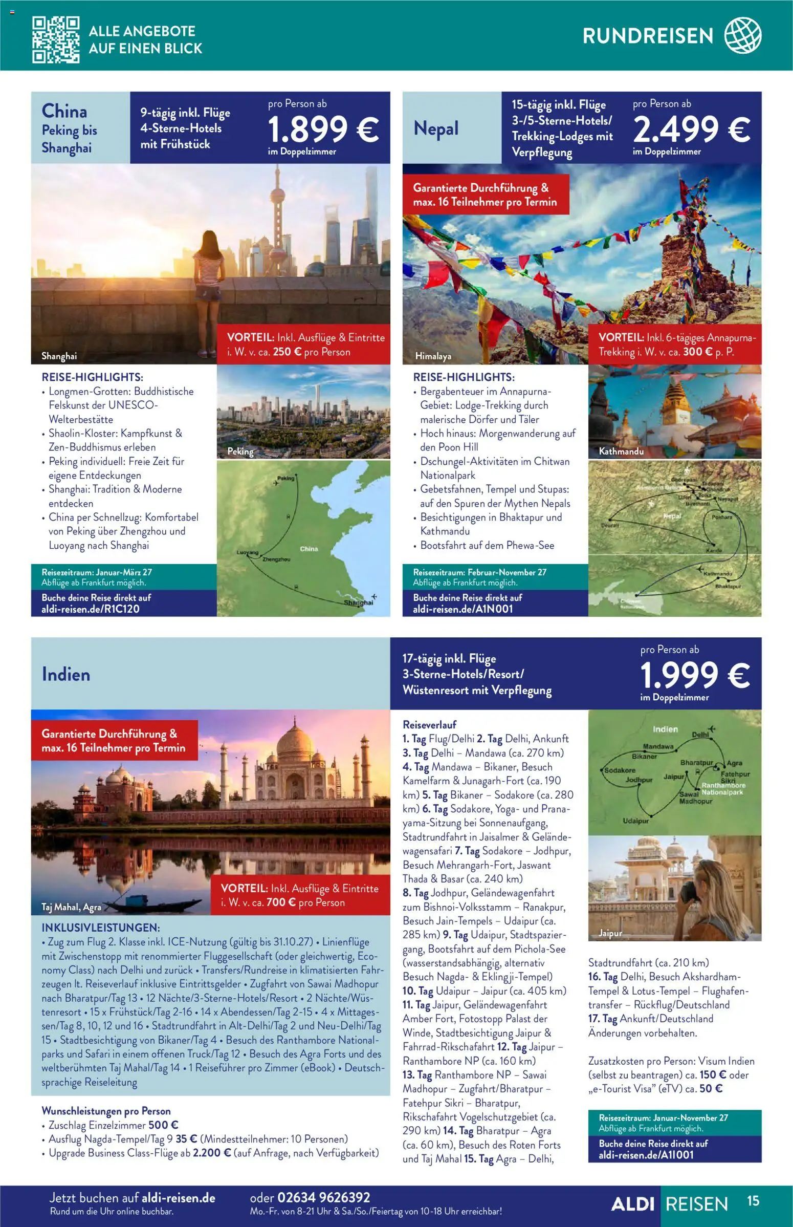 Aldi Reisen  Reisemagazin – gültig ab 01.10.2026 | Seite: 15