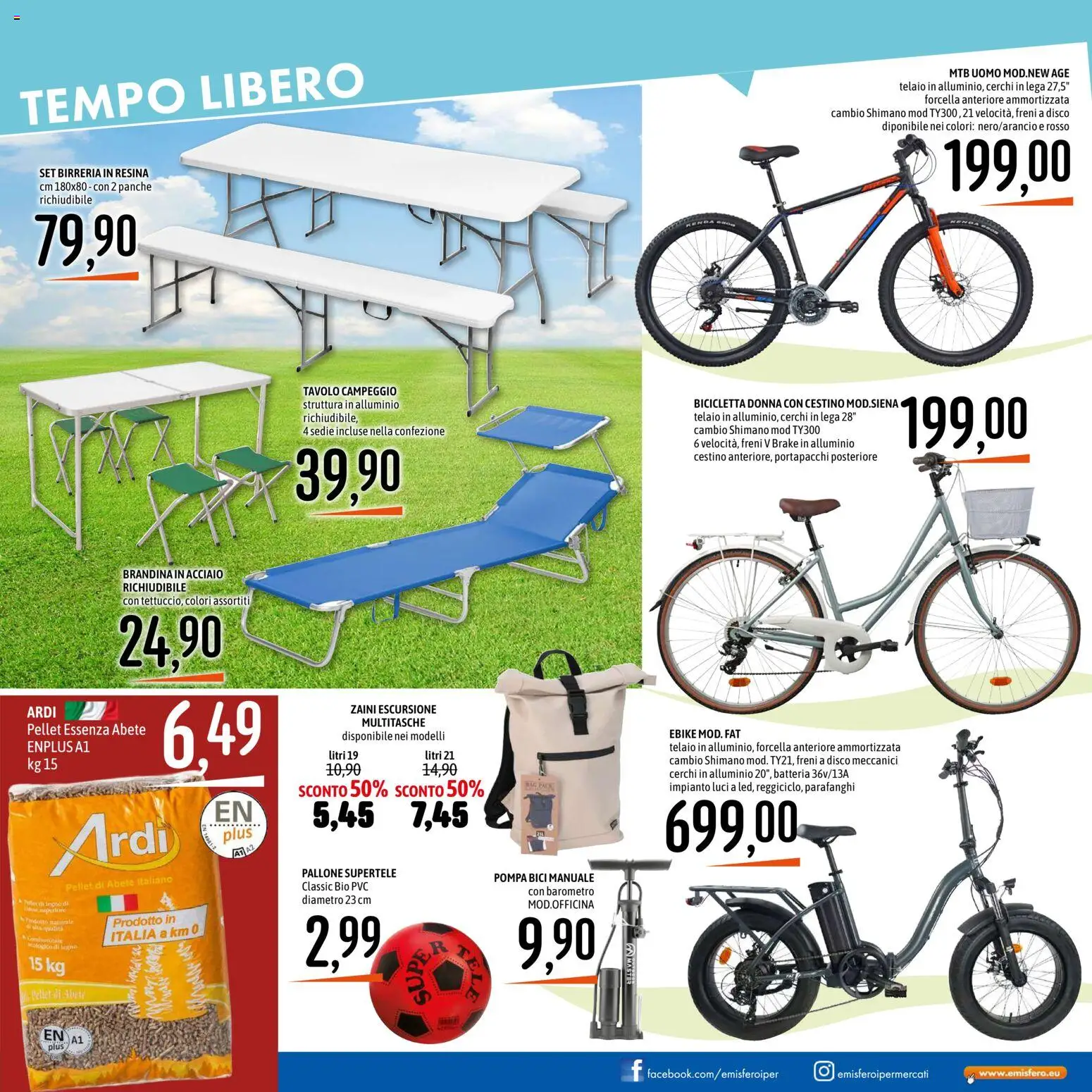 Volantino Emisfero del 09/07/2026 | Pagina: 27 | Prodotti: Set birreria, Alluminio, Batteria, Cestino