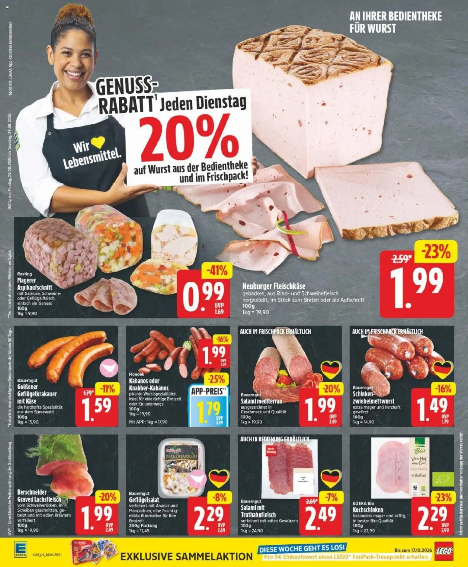 Edeka Prospekt Berlin – gültig ab 23.08.2026 | Seite: 8 | Produkte: Ananas, Wurst, Bauerngut, Schinken