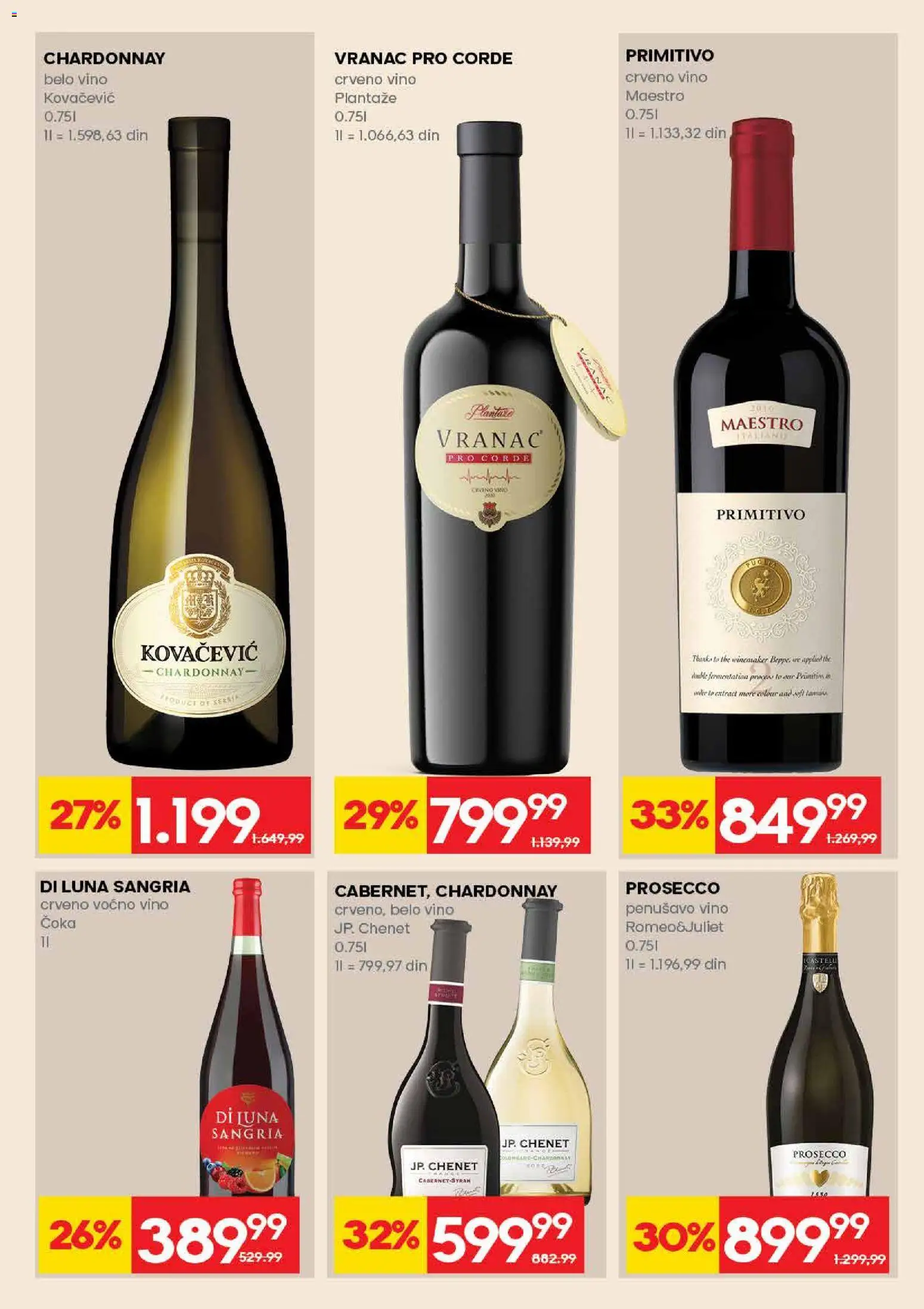 Idea katalog - važi od 09.04.2026 | Strana: 29 | Proizvode: Chardonnay, Vranac, Belo vino, Vino