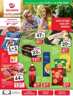Pogląd oferty "Selgros cash&carry gazetka" - ważna od 23.04.2026 | Strona: 1 | Produkty: Karkówka wieprzowa, Mięso, Dorsz, Lody