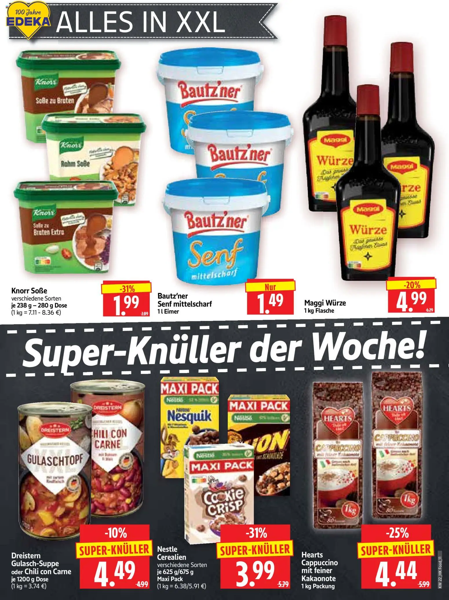 HERKULES Prospekt – gültig ab 26.05.2026 | Seite: 11 | Produkte: Nesquik, Knorr, Soße, Chili
