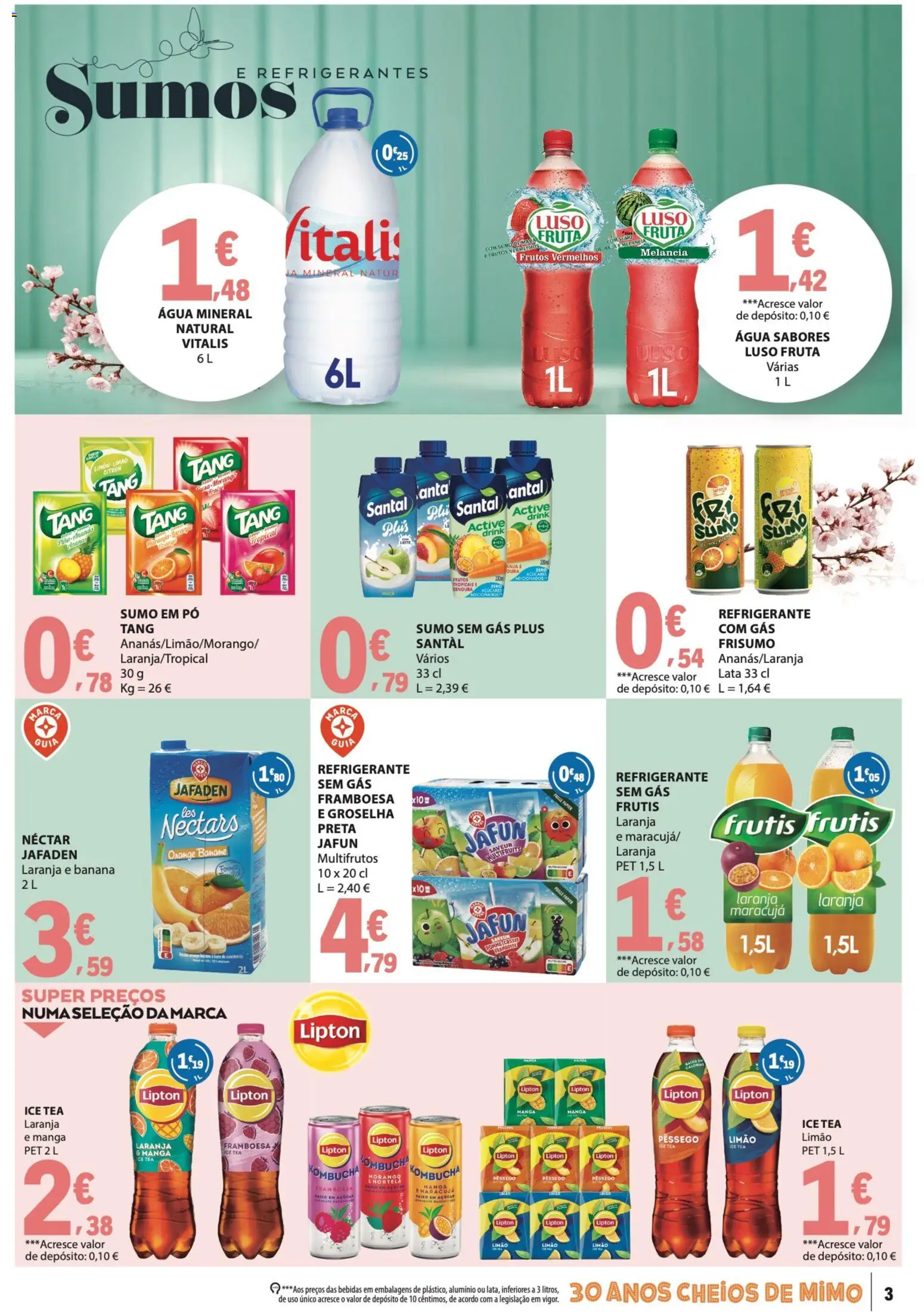 E.Leclerc folheto Especial Bebidas de Verão │ válido de 14/07/2026 | Página: 3 | Produtos: Refrigerante, Pó, Maça, Sumo