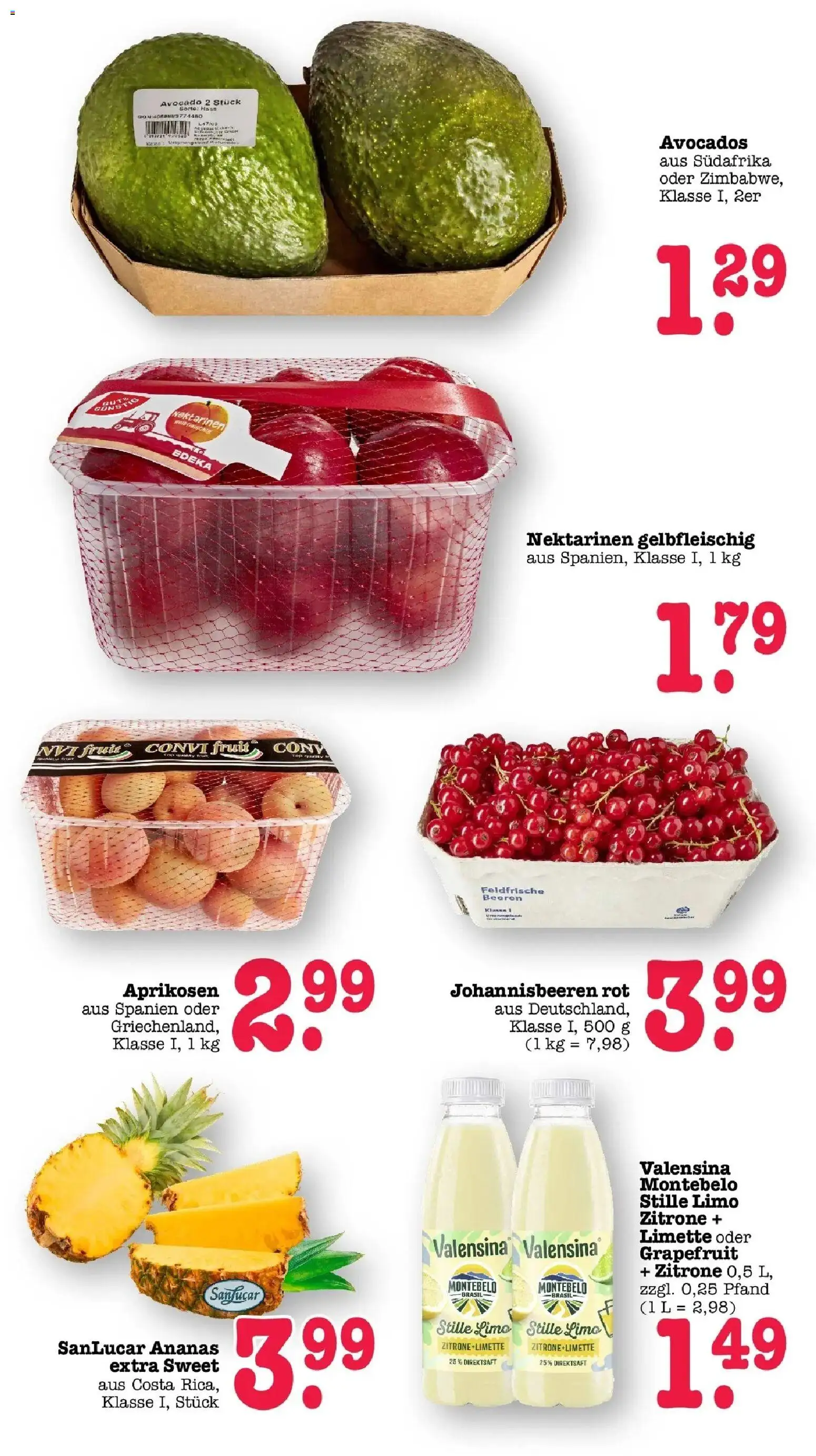 Edeka prospekt Bühlertal – gültig ab 22.06.2026 | Seite: 20 | Produkte: Valensina, Avocado, Zitrone, Limette