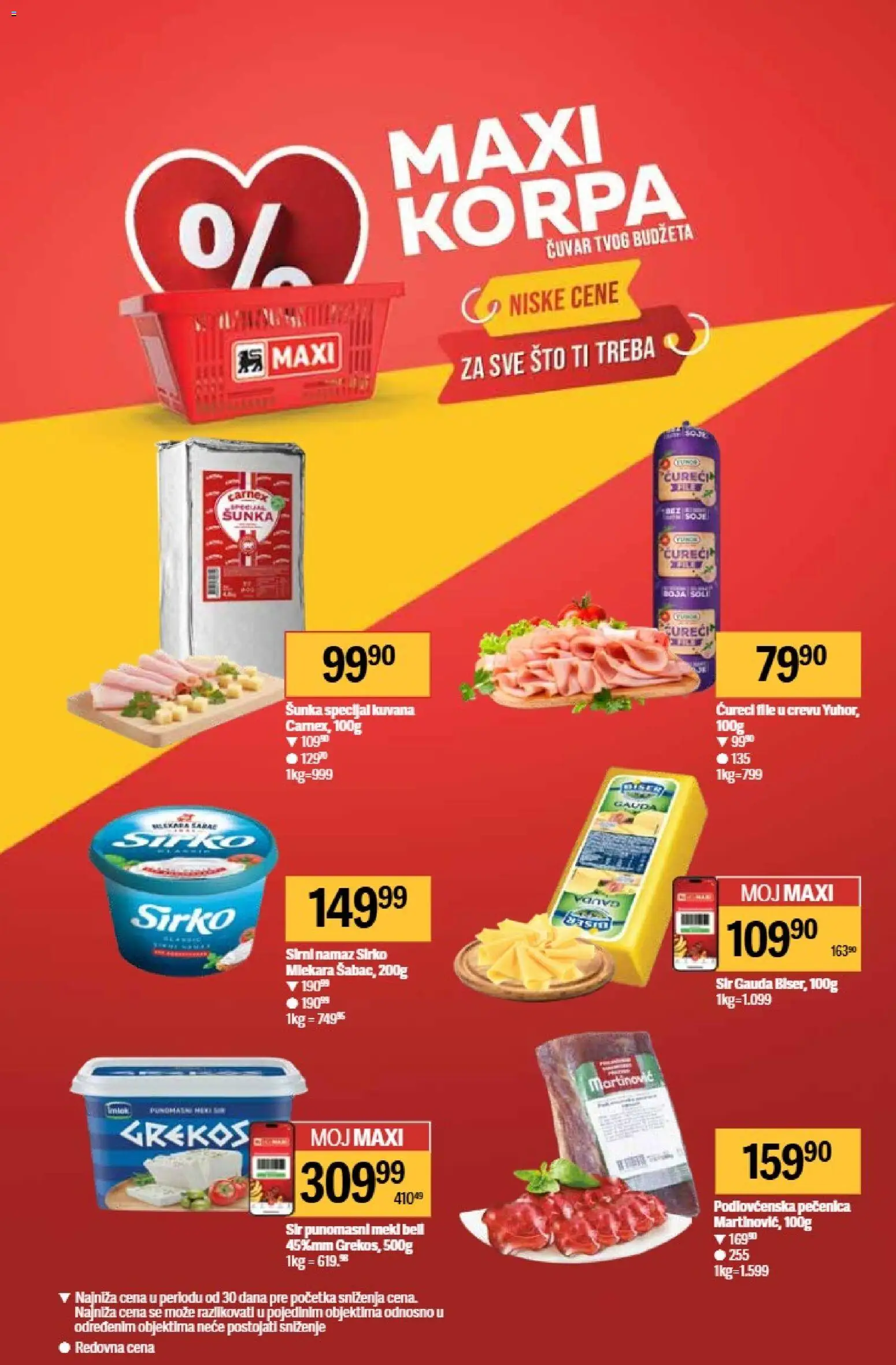 Maxi katalog - važi od 07.05.2026 | Strana: 2 | Proizvode: Sto, Ćureći file, Sir, Pečenica