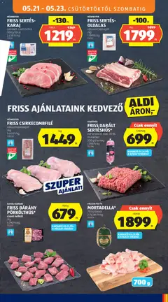 FRISS SERTÉS-KARAJ, szeletelt, csont nélkül, 500 g/tálca - amely érvényes a következő dátumtól: 21.05.2026 | Oldal: 11