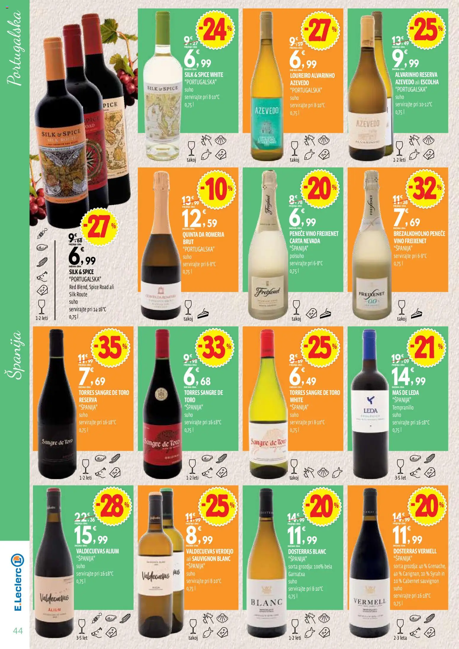 Novi E.leclerc katalog ponudbe – veljaven od 13.10.2026 | Stran: 44 | Izdelki: Vino