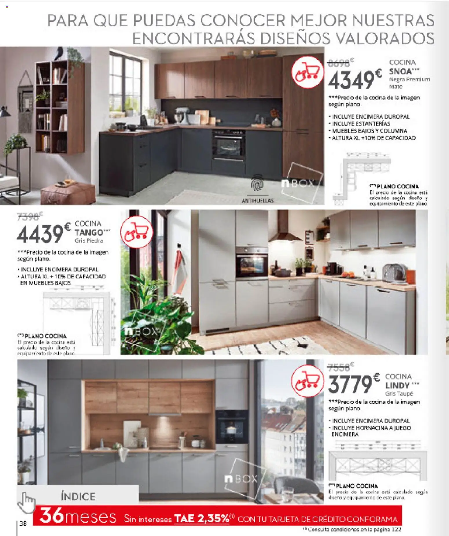 Conforama folleto │ válido desde el 16.04.2026 | Página: 38 | Productos: Muebles, Cocina