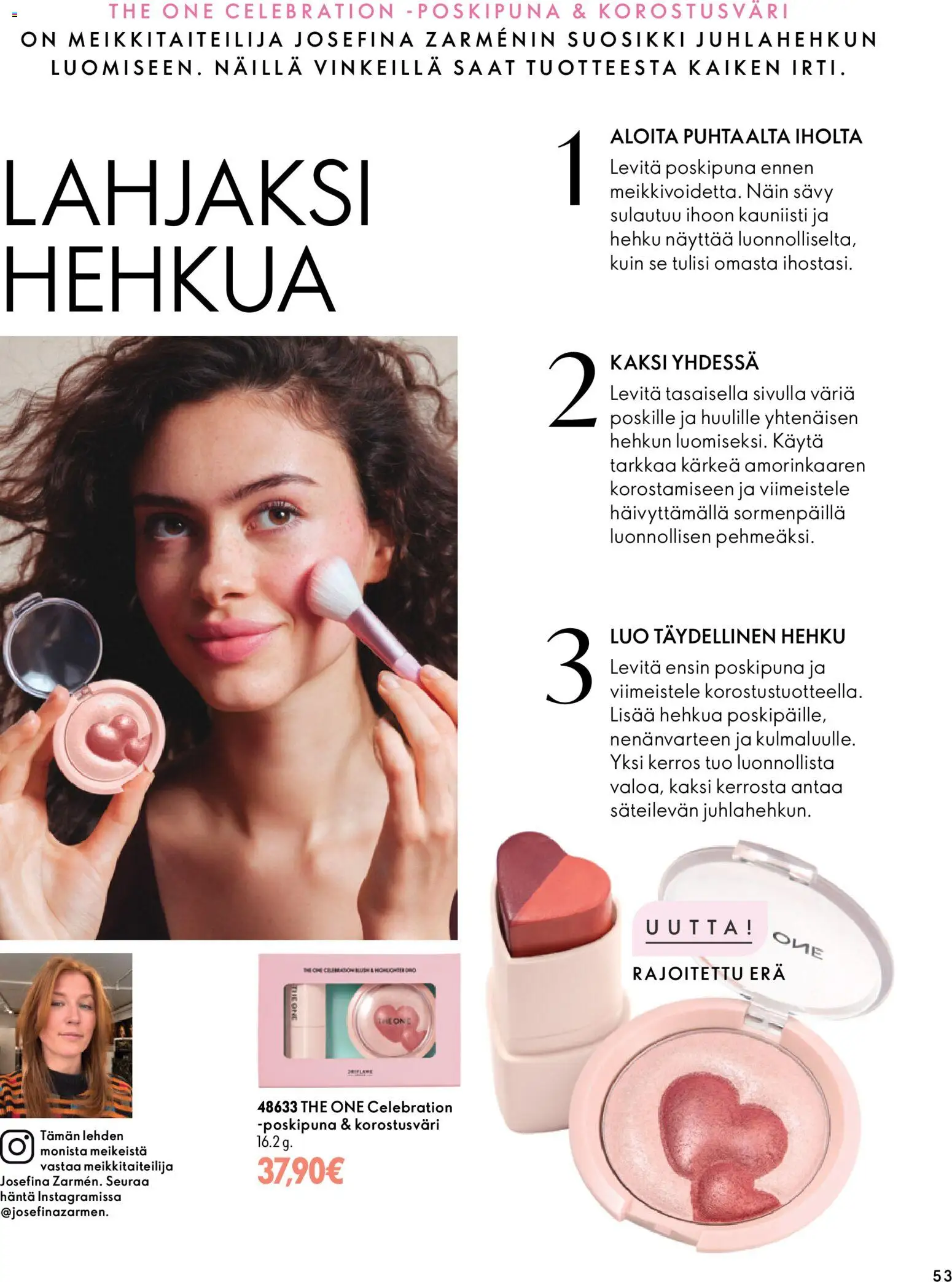 Oriflame tarjoukset – voimassa 18/11/2026 alkaen | Sivu: 53 | Tuotteet: Poskipuna