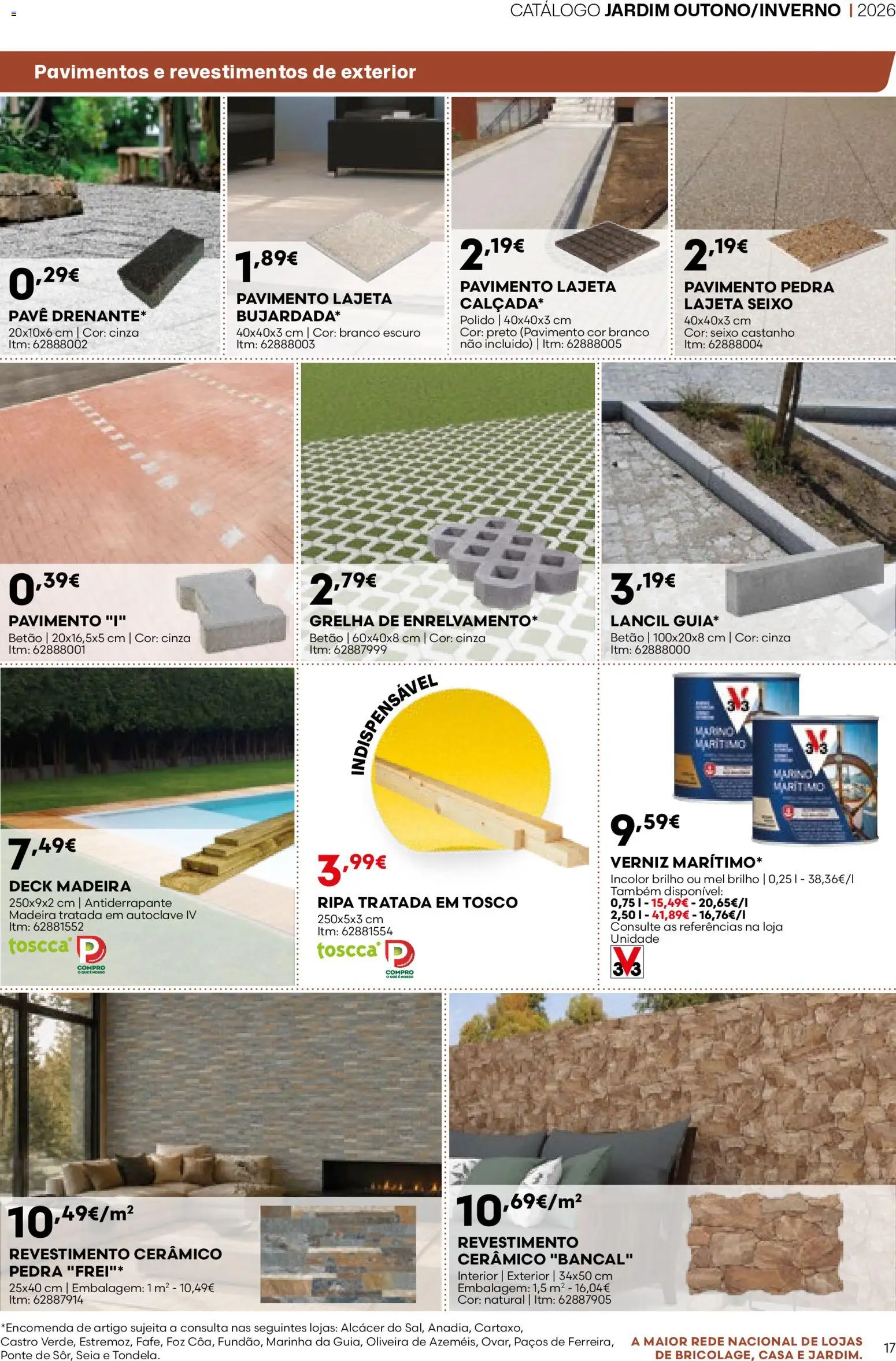 BricoMarché folheto 14 - Catálogo de Jardim Outuno Inverno │ válido de 01/10/2026 | Página: 17 | Produtos: Verniz, Mel