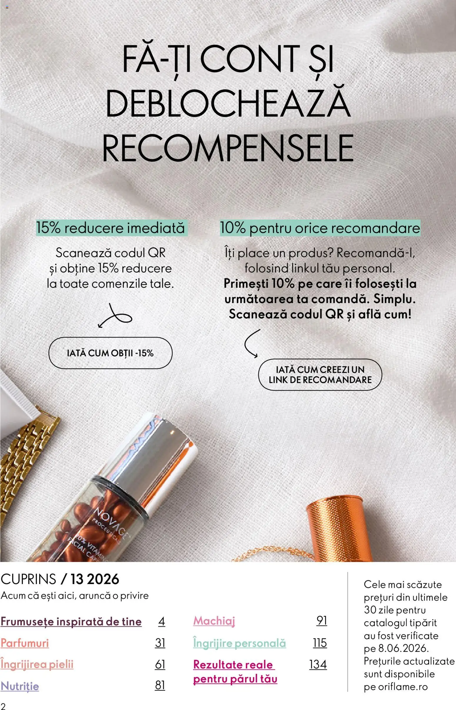 Noul catalog Oriflame – valabil de la 09.09.2026 | Pagină: 2 | Produse: Machiaj