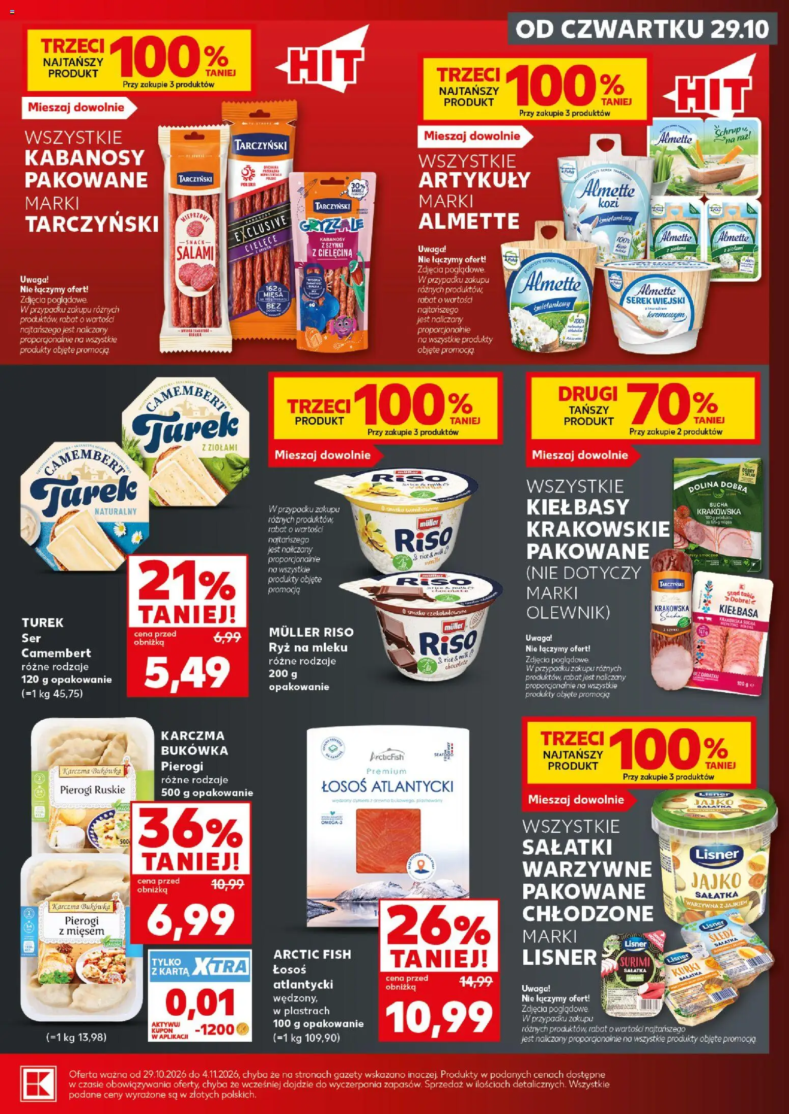 Kaufland Polsko leták - Mocny start od 02.11.2026 | Strana: 13 | Produkty: Losos, Surimi, Camembert