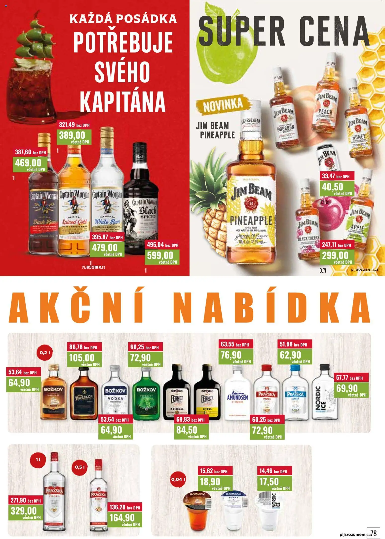 Ratio leták od 01.09.2026 | Strana: 79 | Produkty: Morgan, Jim Beam, Bourbon, Apple