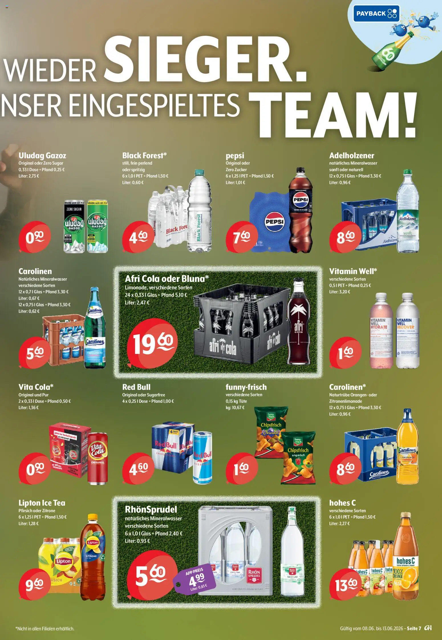 Getränke Hoffmann Nordrhein - Westfalen – gültig ab 08.06.2026 | Seite: 7 | Produkte: Cola, Mineralwasser, Pepsi, Rhonsprudel