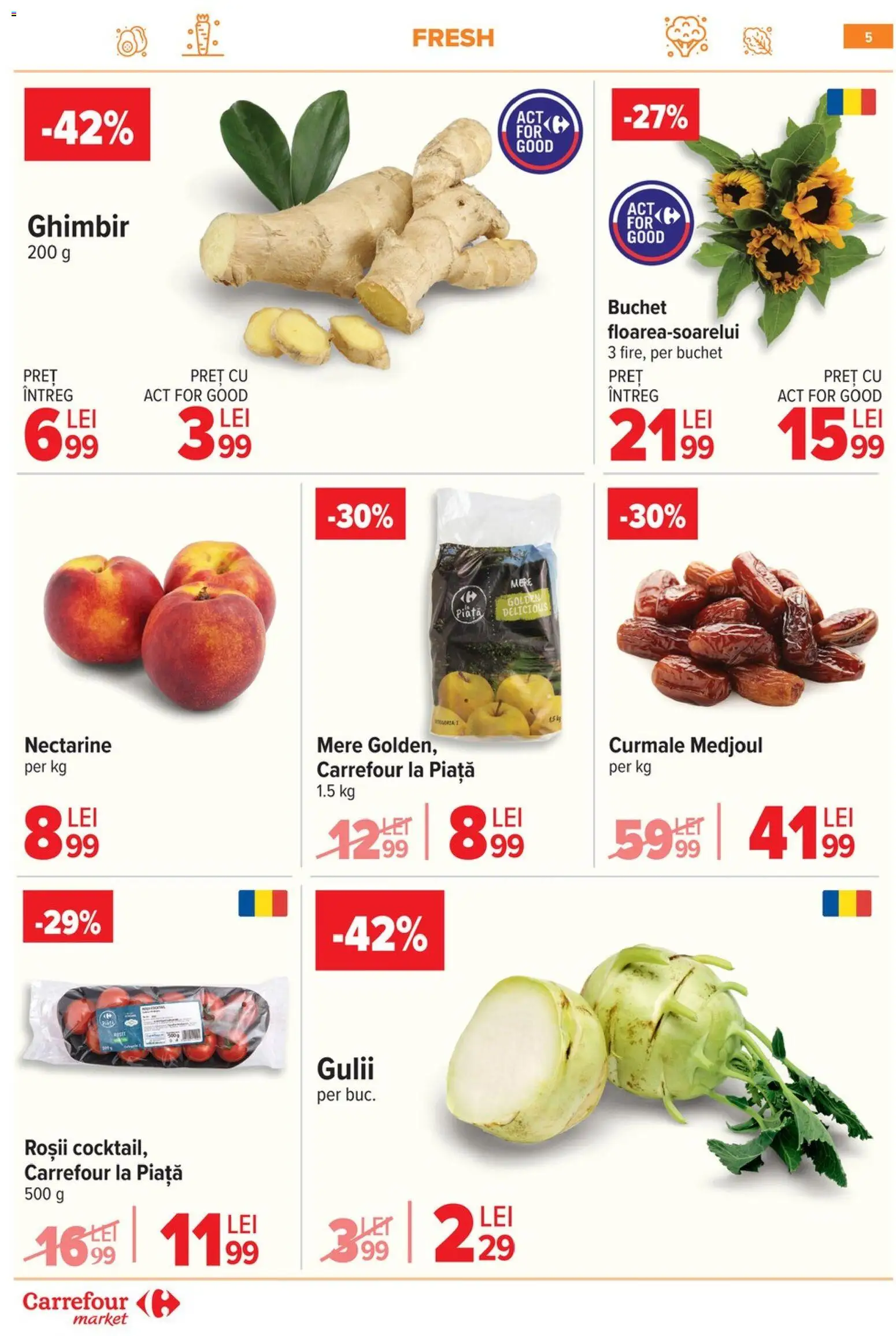 Noul catalog Carrefour – valabil de la 10.06.2026 | Pagină: 5 | Produse: Temizlik kovası, Mere, Roșii