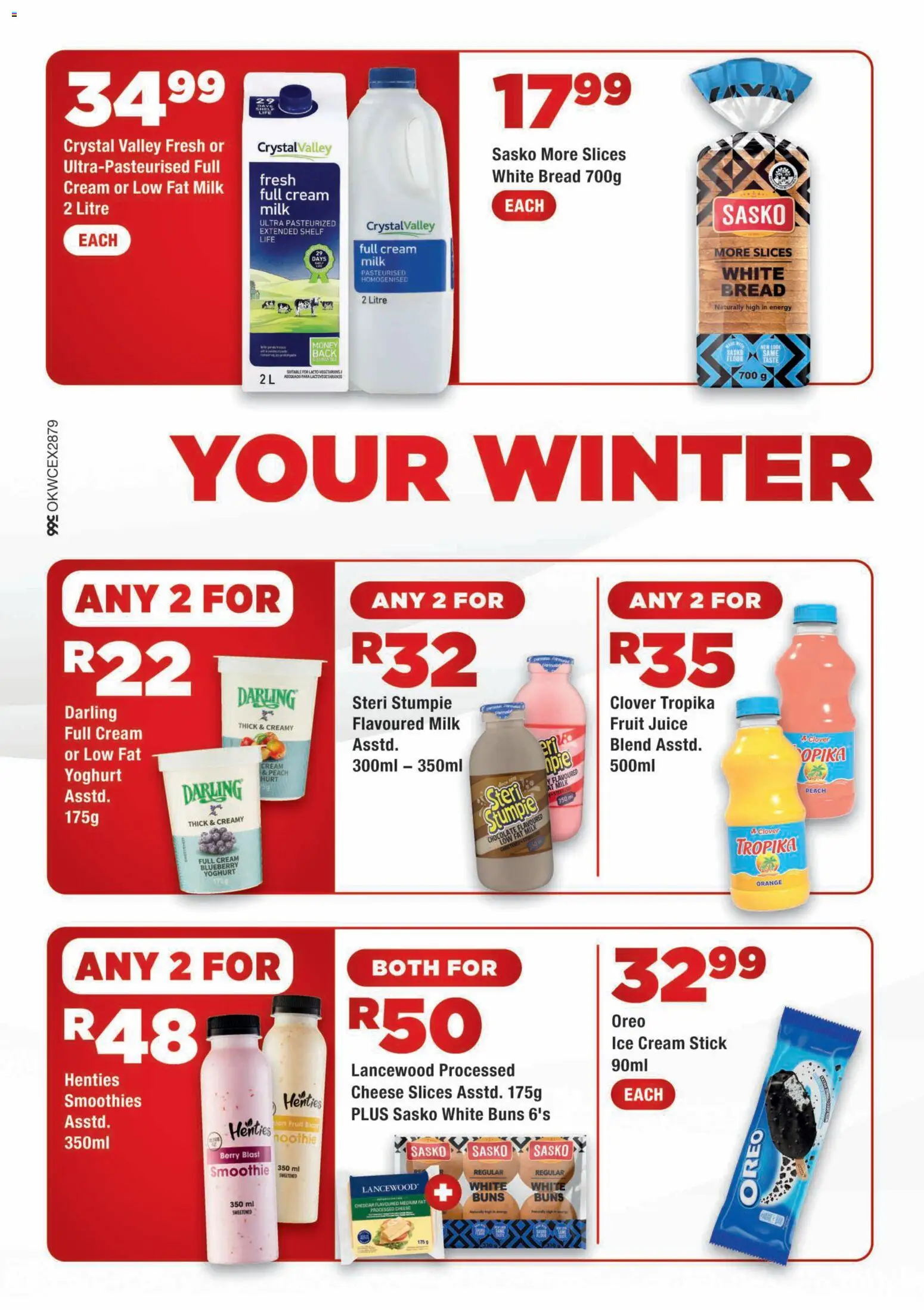 New OK Foods catalogue – valid from 03/08/2026 | Page: 2 | Products: Yoghurt, Cheese, Chocolate, Fruit