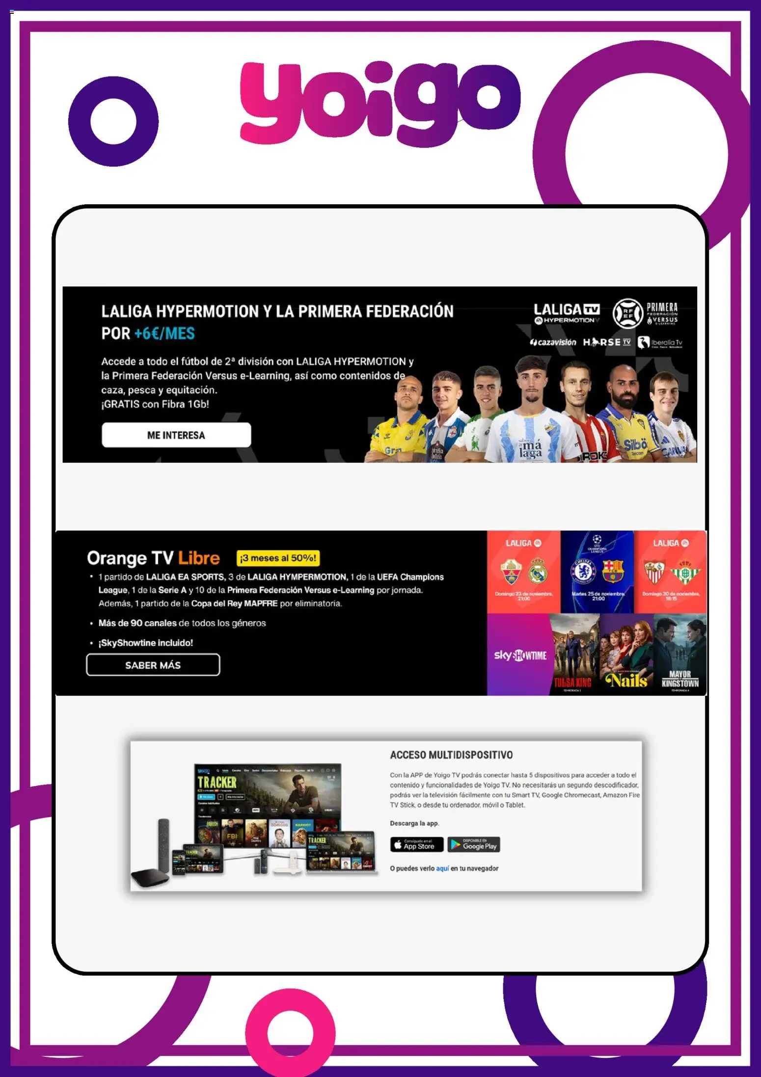 Yoigo ofertas │ válido desde el 15.04.2026 | Página: 3 | Productos: Televisión