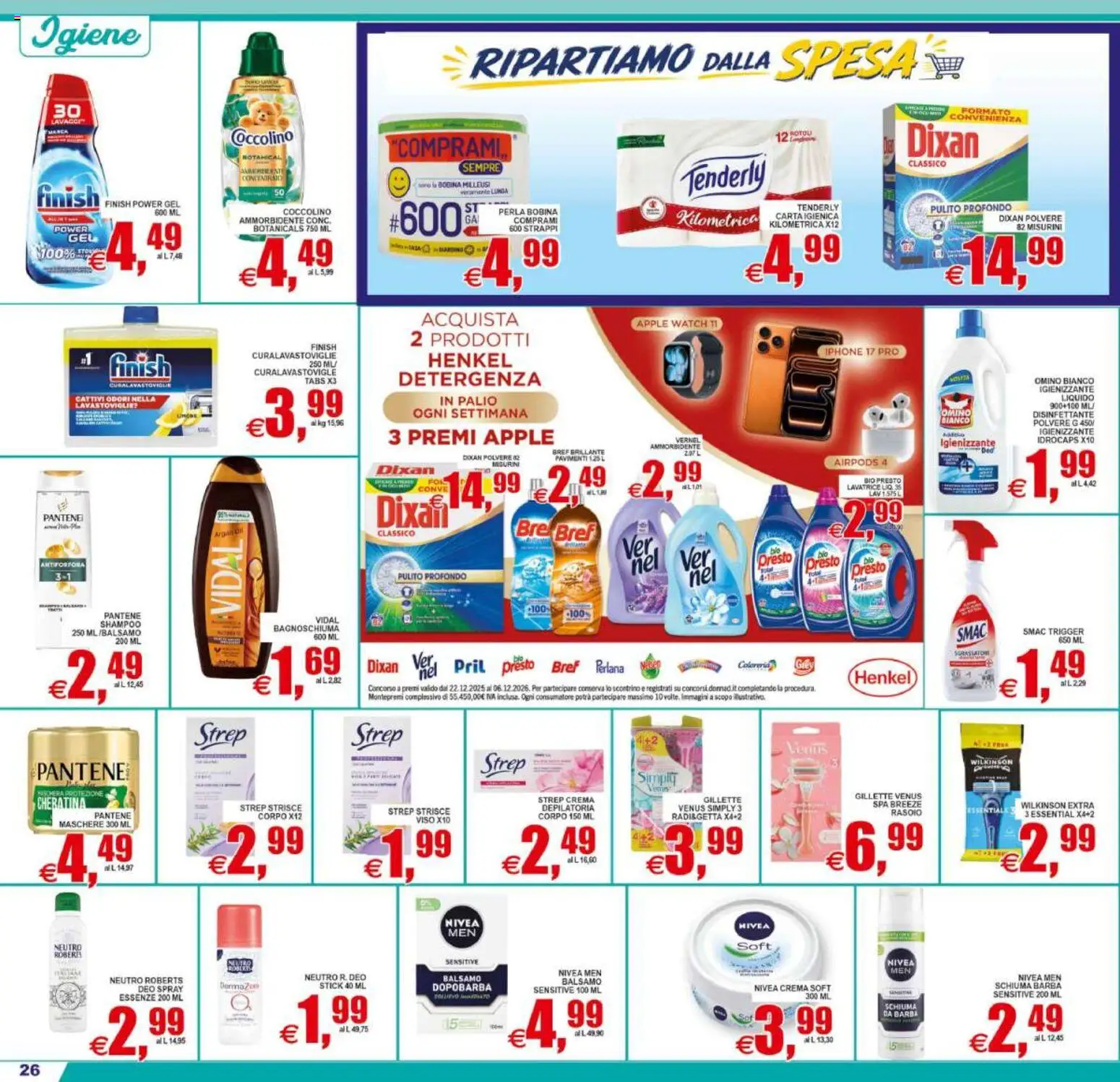 Volantino Pewex del 21/08/2026 | Pagina: 26 | Prodotti: Schiuma da barba, Dopobarba, Lavastoviglie, Airpods