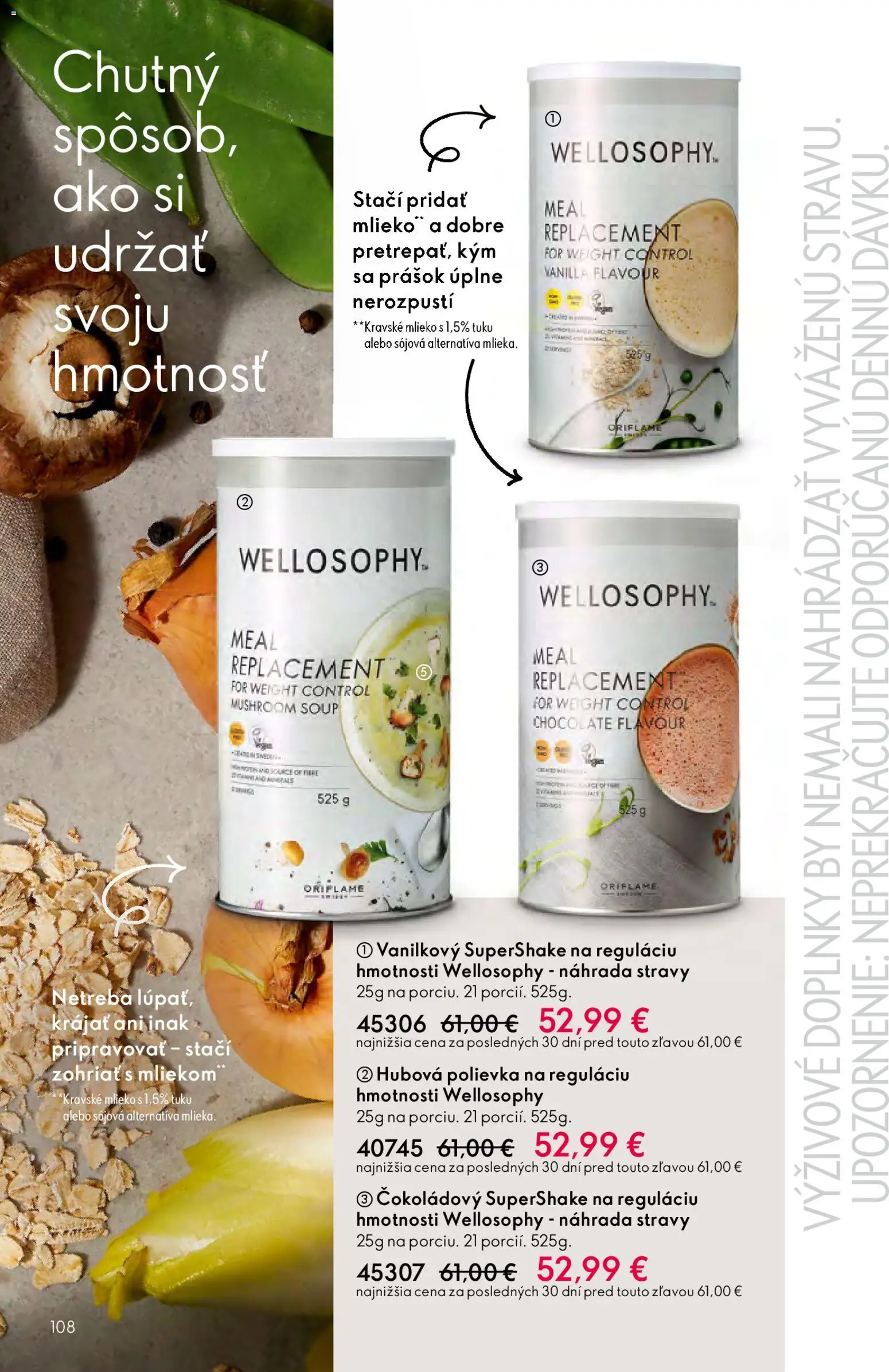 Nové Oriflame akcie – leták je platný od 25.03.2026 | Strana: 108 | Produkty: Mlieko