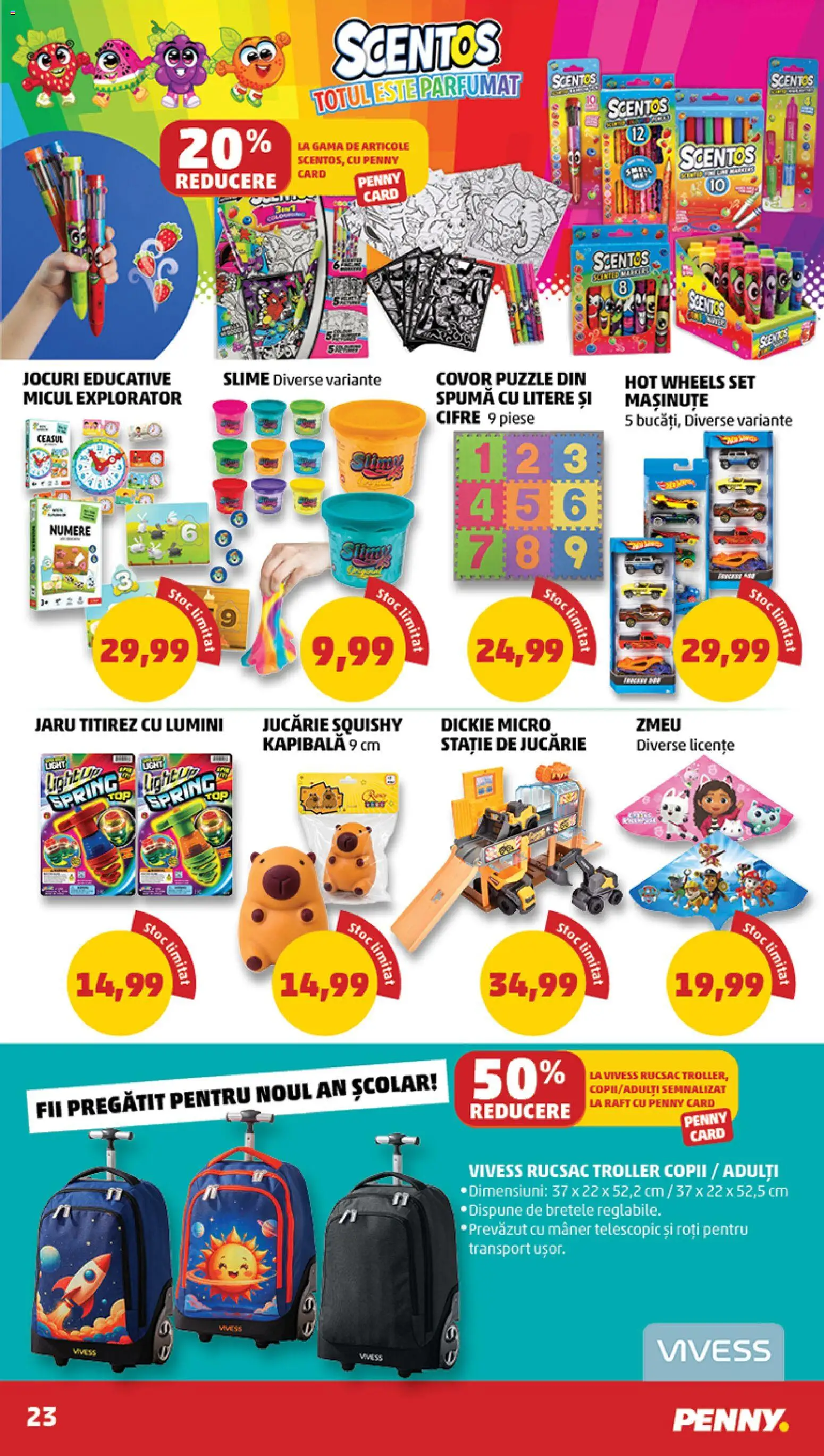 Noul catalog PENNY – valabil de la 12.08.2026 | Pagină: 23 | Produse: Mâner, Covor, Sport, Lumini