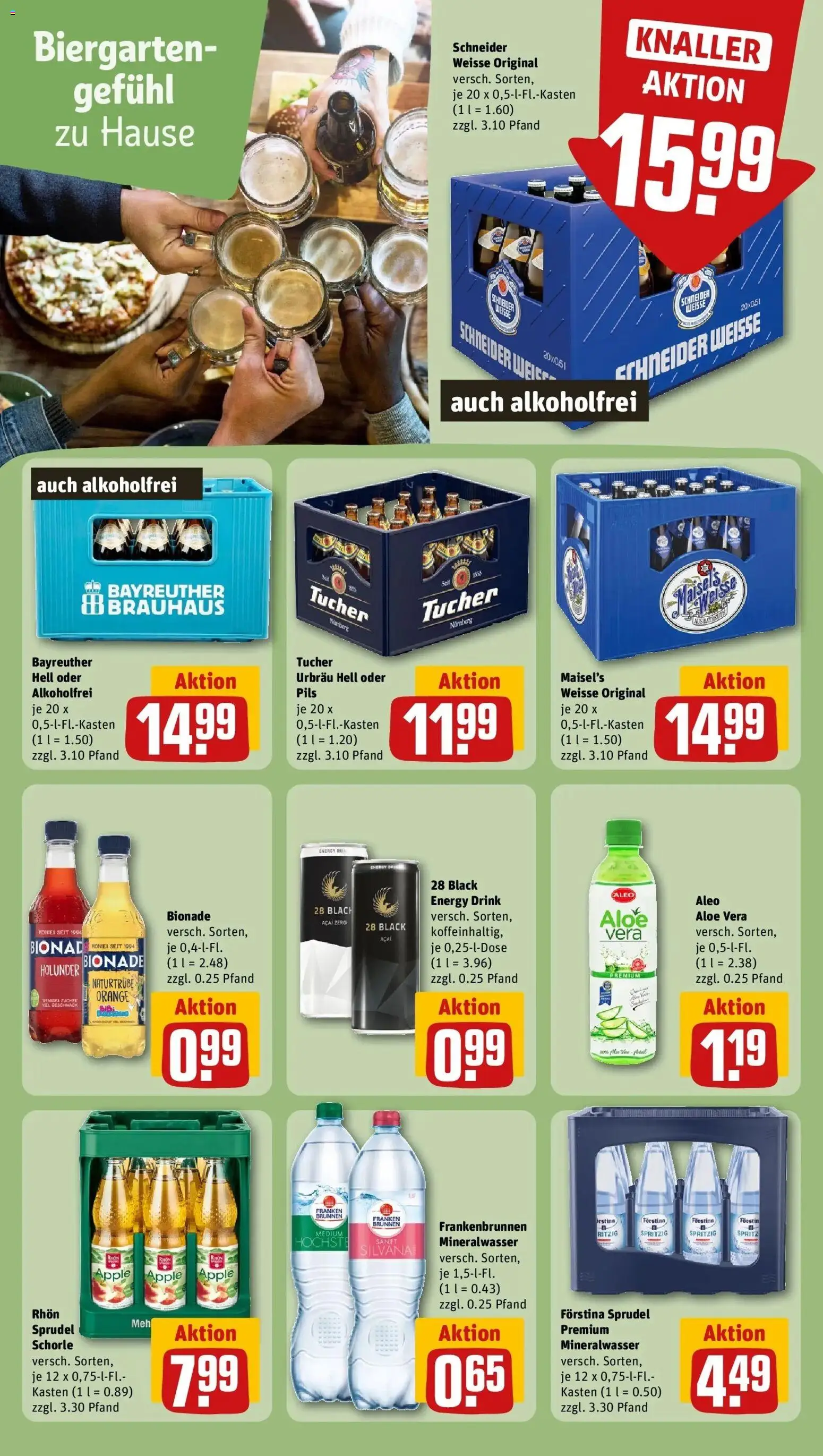 REWE Prospekt ab 03.08.2026 zum Blättern » Angebote | Seite: 18 | Produkte: Energy, Pils, Bionade, Mineralwasser
