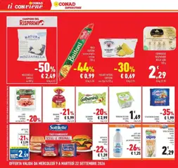 Anteprima del volantino Conad volantino Sesto San Giovanni valido a partire dal 09/09/2026 | Pagina: 6 | Prodotti: Pasta sfoglia, Surimi, Mandorla, Cocco