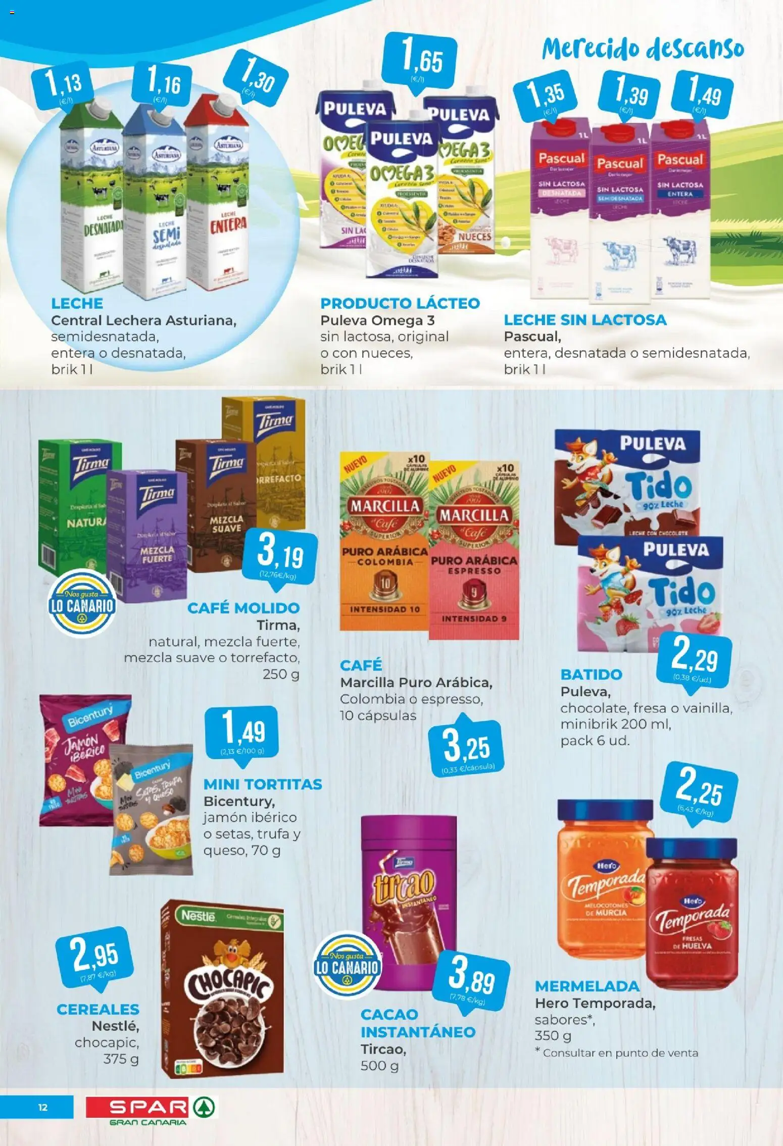 Spar folleto │ válido desde el 21/08/2026 | Página: 12 | Productos: Cápsulas, Omega, Leche, Melocotones