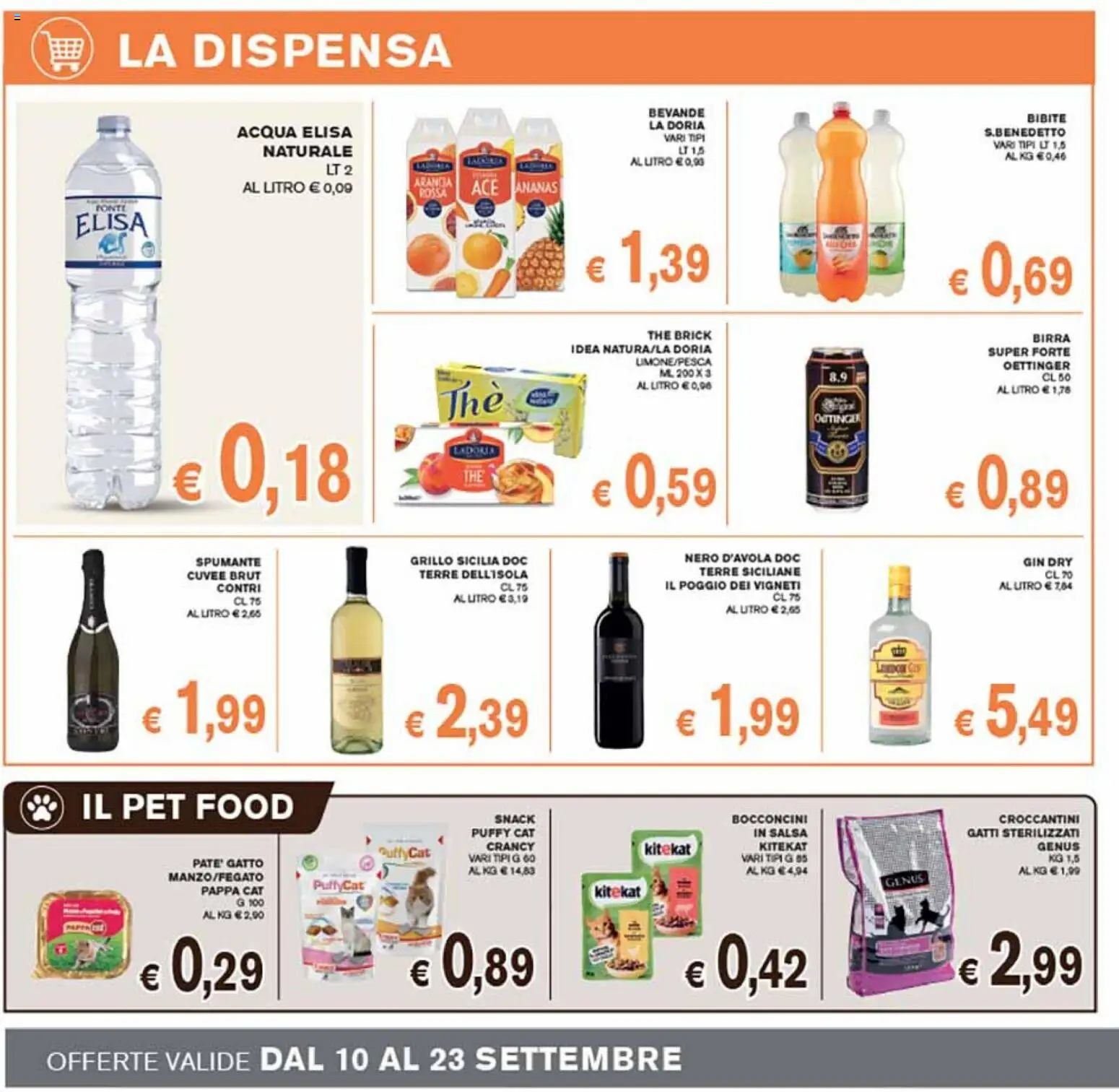 Volantino Coal del 10/09/2026 | Pagina: 10 | Prodotti: Birra, Ananas, The, Arancia