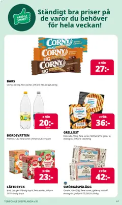 Tempo erbjudanden - Förhandsvisning av reklamblad från butik Tempo aktuell från 27/07/2026 | Sida: 6 | Produkter: Grillost, Galler, Vattenmelon, Smörgåspålägg