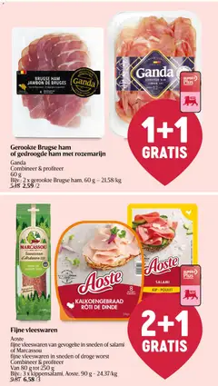 Aoste SALAMI KIP POULET, SNE DEN TRANCHES - Voorbeeld van een folder van Delhaize, geldig van 02/07/2026 | Pagina: 15 | Producten: Ham, Worst, Kip, Salami