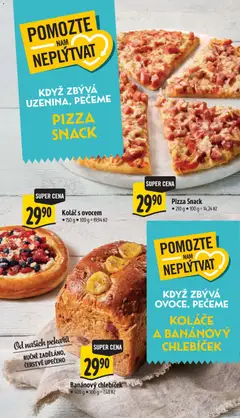 Náhled letáku Banánový chlebíček, Banánový chlebíček od 21.10.2026 | Strana: 13 | Produkty: Koláč, Pizza, Banánový chlebíček