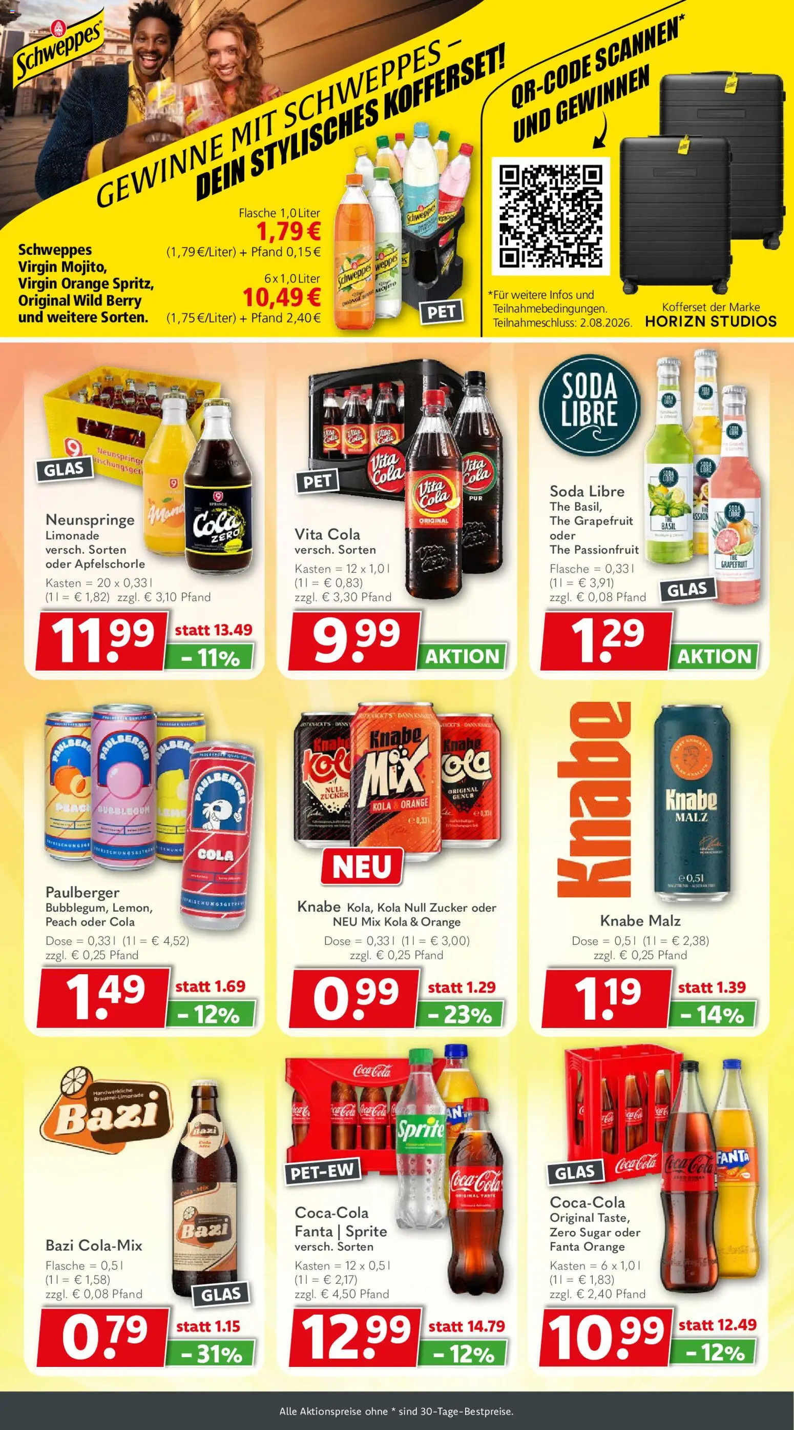 Getränkeland Prospekt – gültig ab 03.08.2026 | Seite: 7 | Produkte: Sprite, Cola, Limonade, Grapefruit