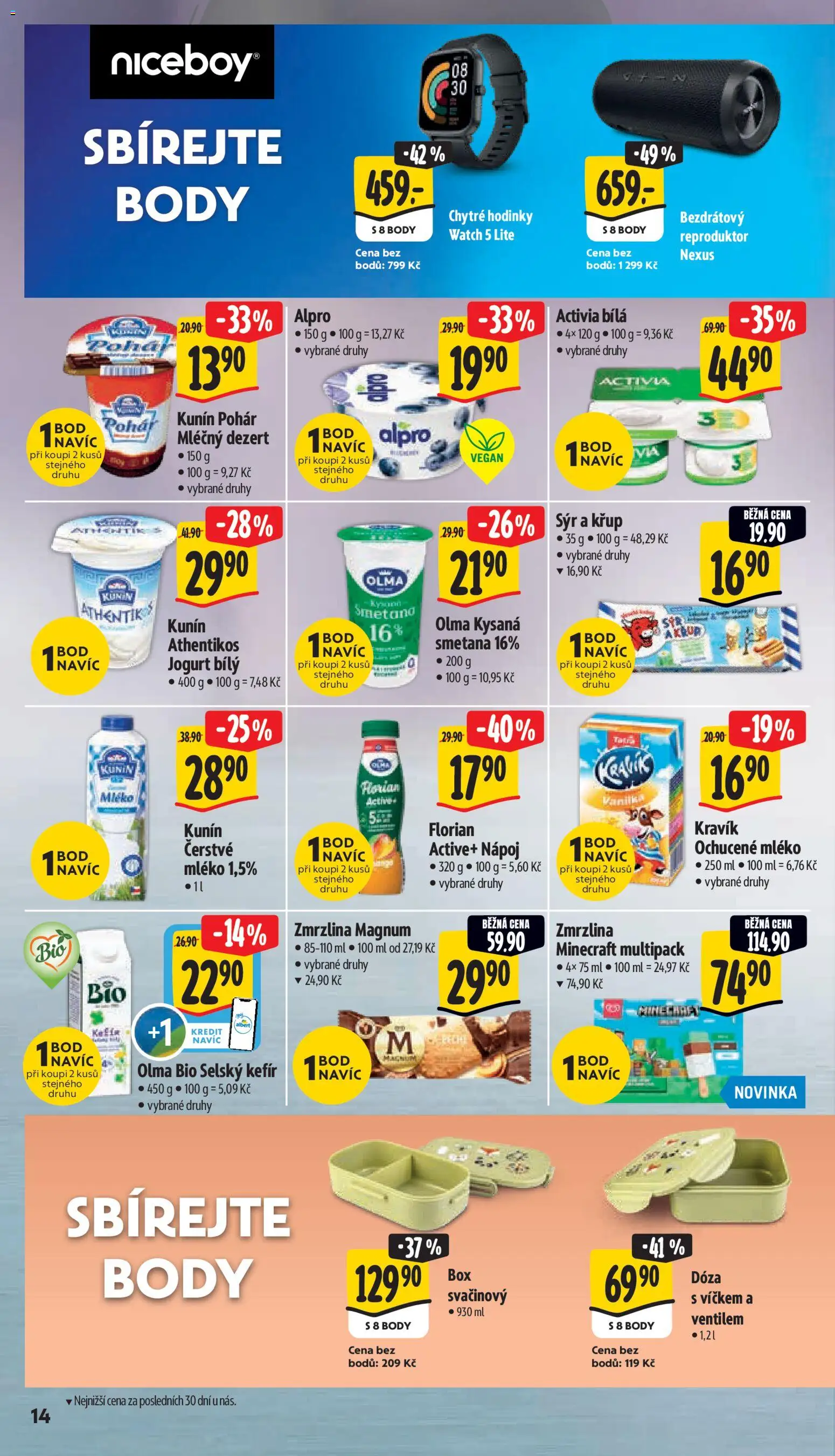 Albert leták - Hypermarket - Strakonice od 19.08.2026 | Strana: 24 | Produkty: Dóza, Reproduktor, Magnum, Magnum zmrzlina