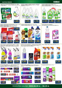 Kubas leidinys galioja nuo 09.06.2026 | Puslapis: 17 | Prekių: Kepimo popierius, Wc, Muilas, Skalbimo milteliai