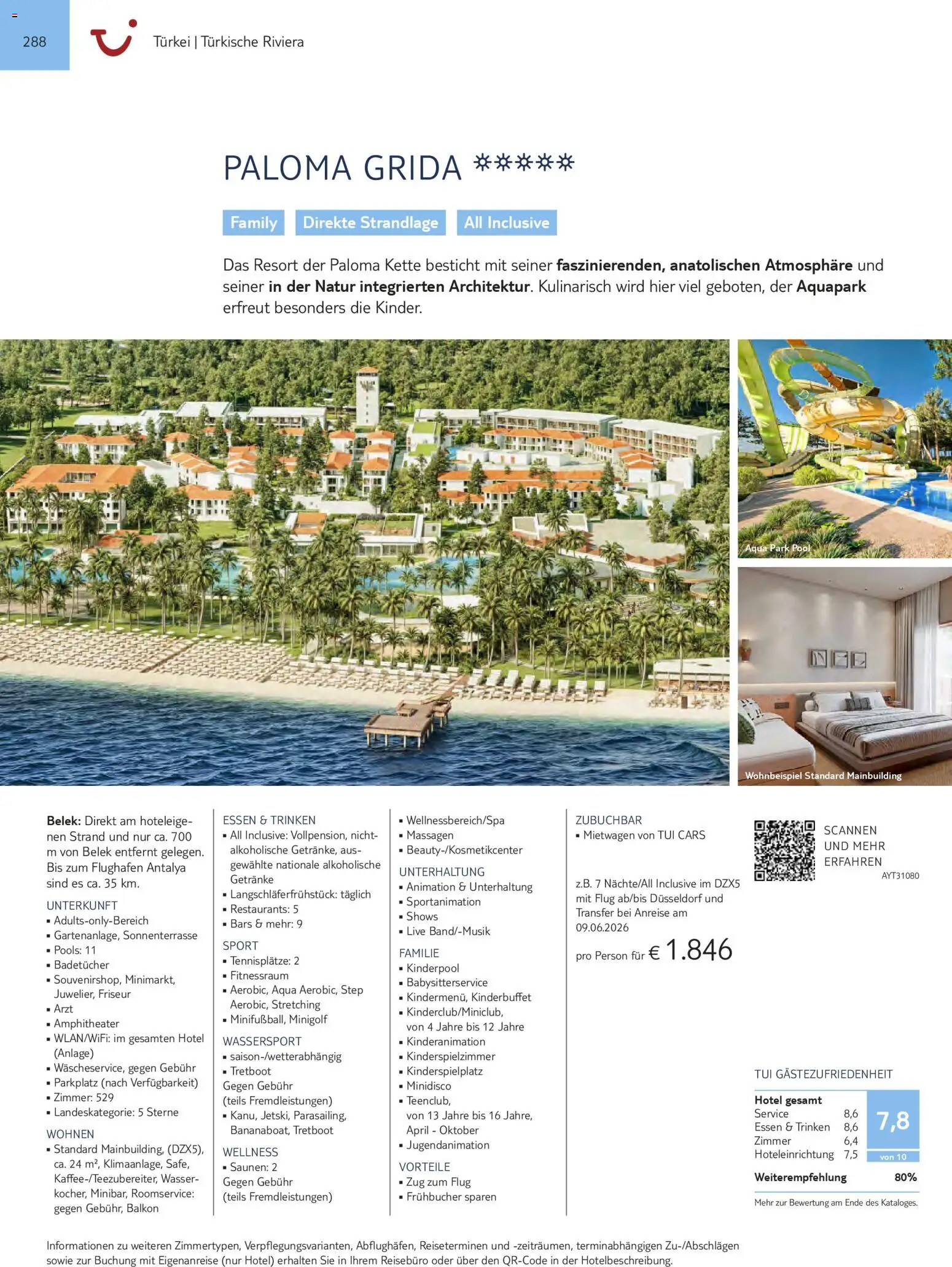 TUI Prospekt Südeuropa & Nordafrika 2026/27 – gültig ab 03.03.2026 | Seite: 288 | Produkte: Wasser