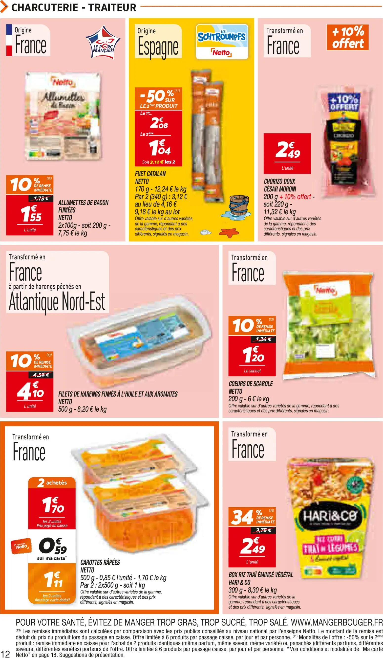 {H1} | Page: 12 | Produits: Carottes, Chorizo, Riz