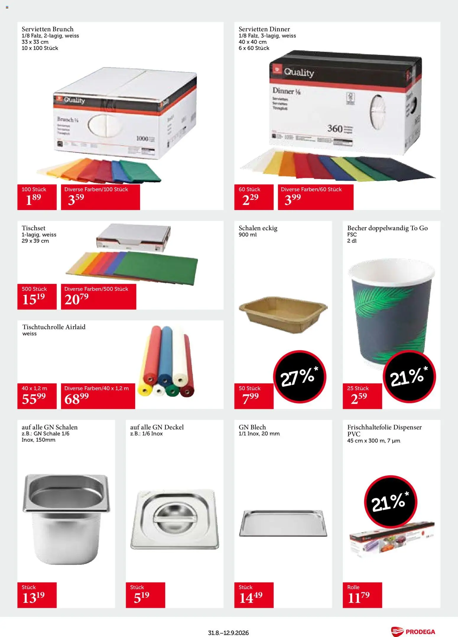 Prodega aktionen Transgourmet Quality – gültig ab 31.08.2026 | Seite: 23 | Produkte: Deckel
