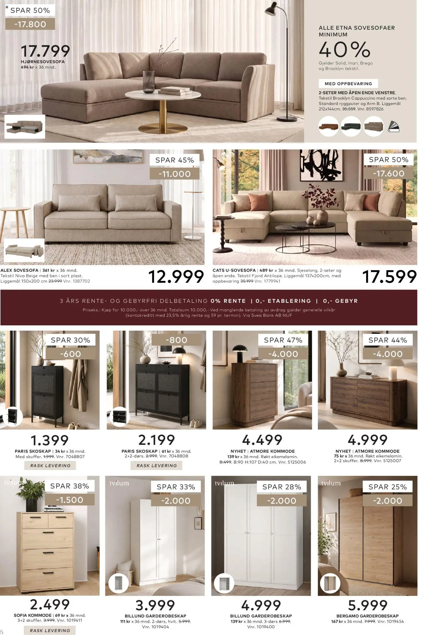 {H1} | Side: 8 | Produkter: Garderobeskap, Kommode, Skoskap, Cappuccino