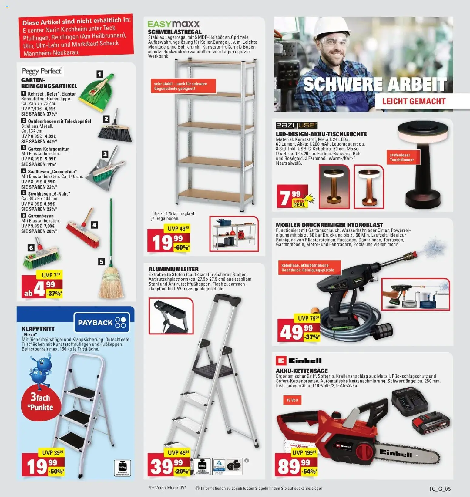 Edeka prospekt Göppingen – gültig ab 13.07.2026 | Seite: 37 | Produkte: Schwerlastregal, Ladegerät